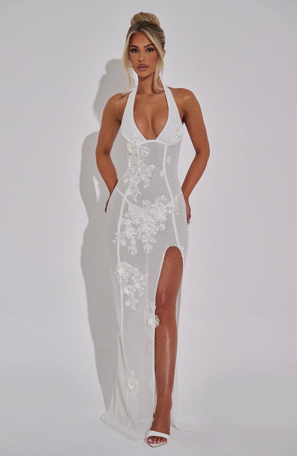 Jacqueline Maxi Elbise - Fildişi
