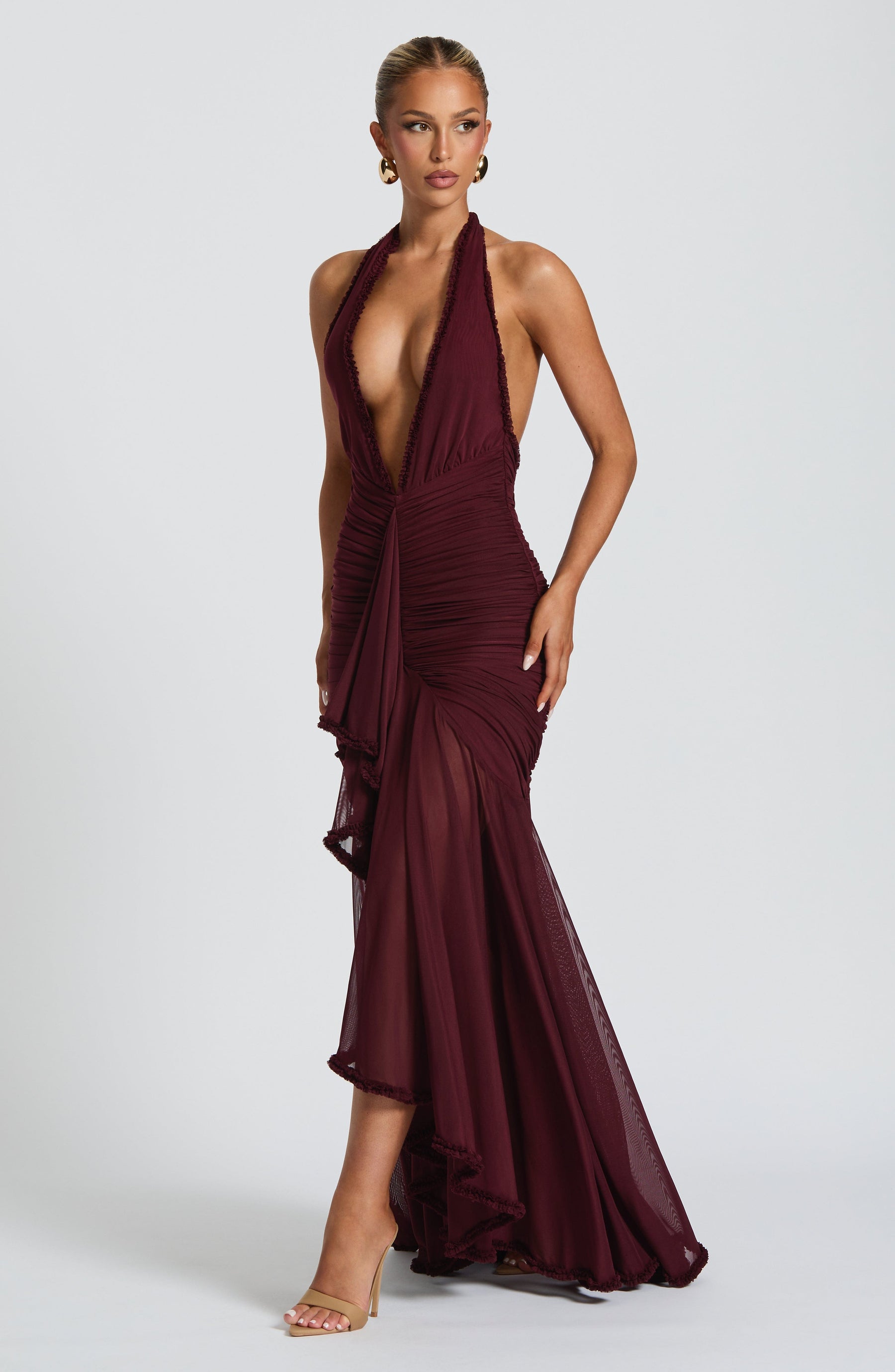 Janessa Maxi Elbise - Kiraz Lake