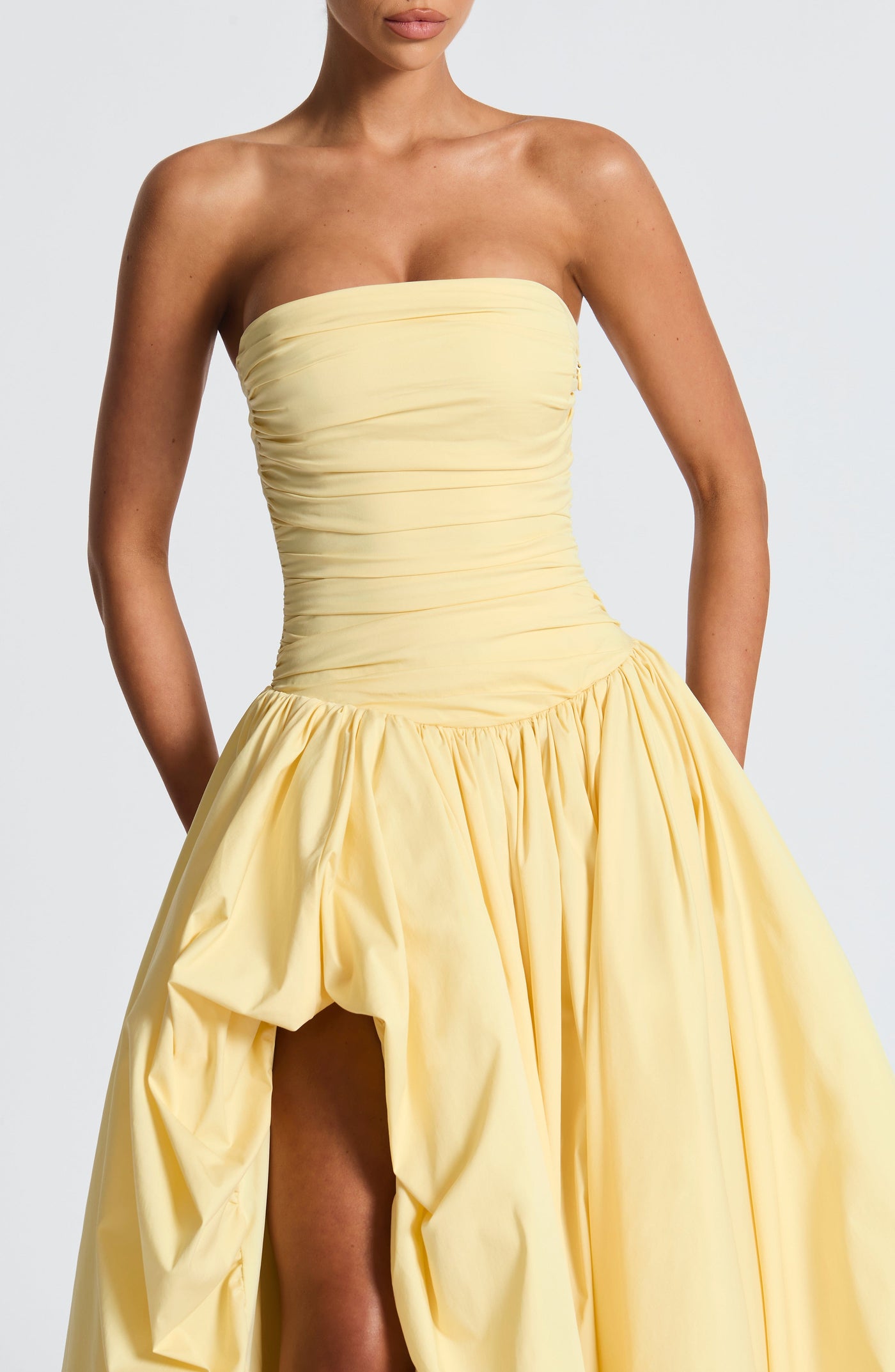 Jillian Maxi Elbise - Limon