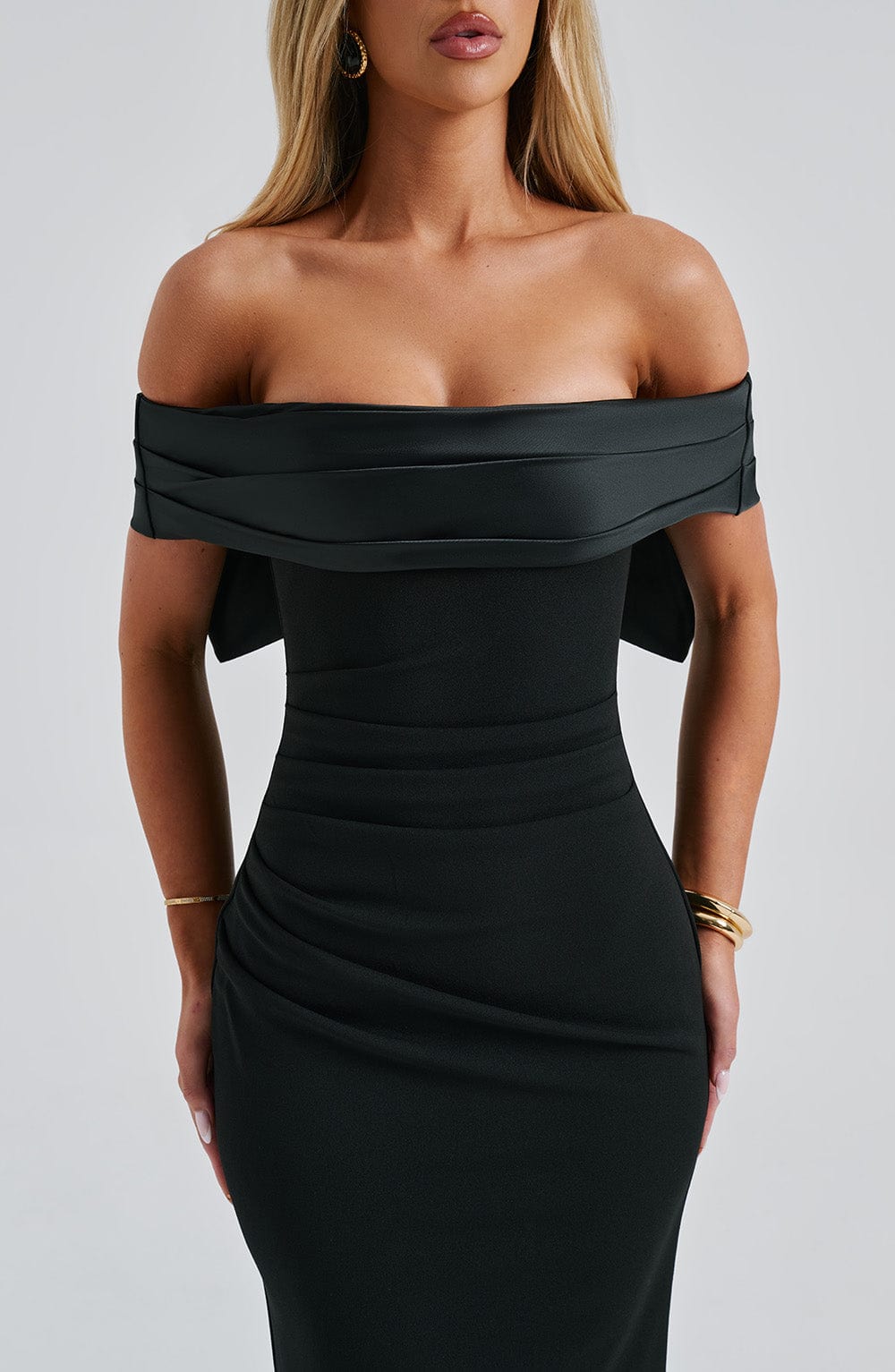 Joanna Maxi Elbise - Siyah