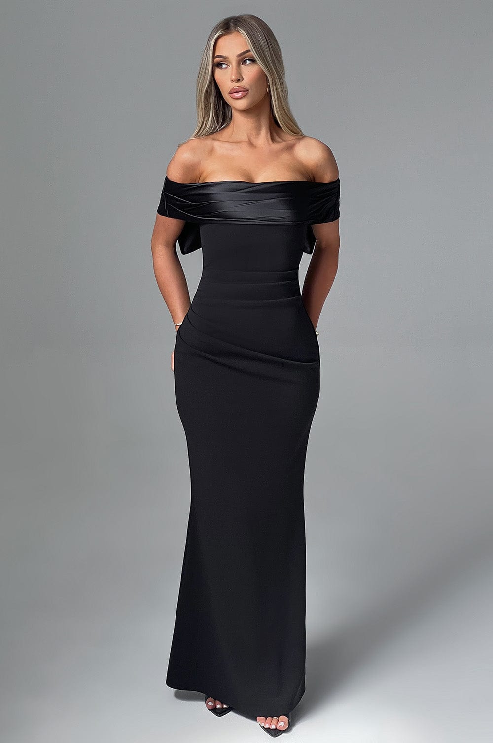 Joanna Maxi Elbise - Siyah