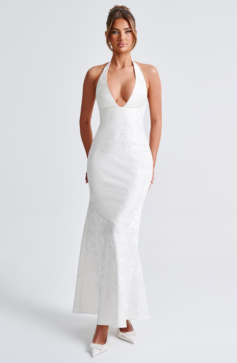 Josephine Maxi Elbise - Fildişi