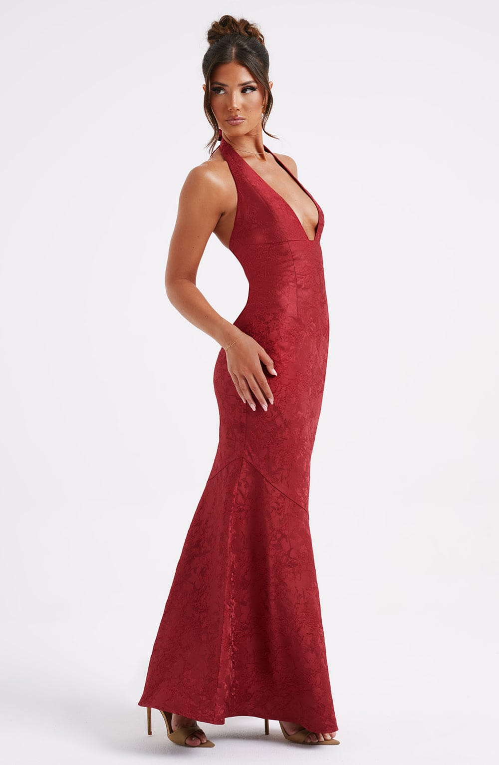 Josephine Maxi Elbise - Kırmızı
