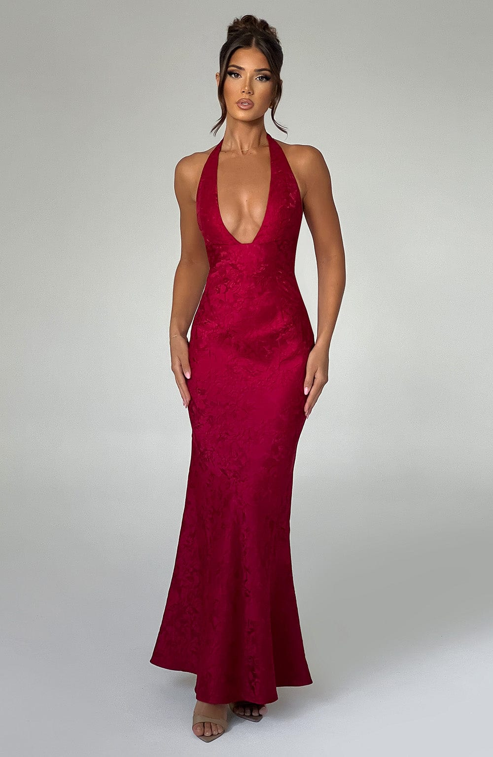 Josephine Maxi Elbise - Kırmızı