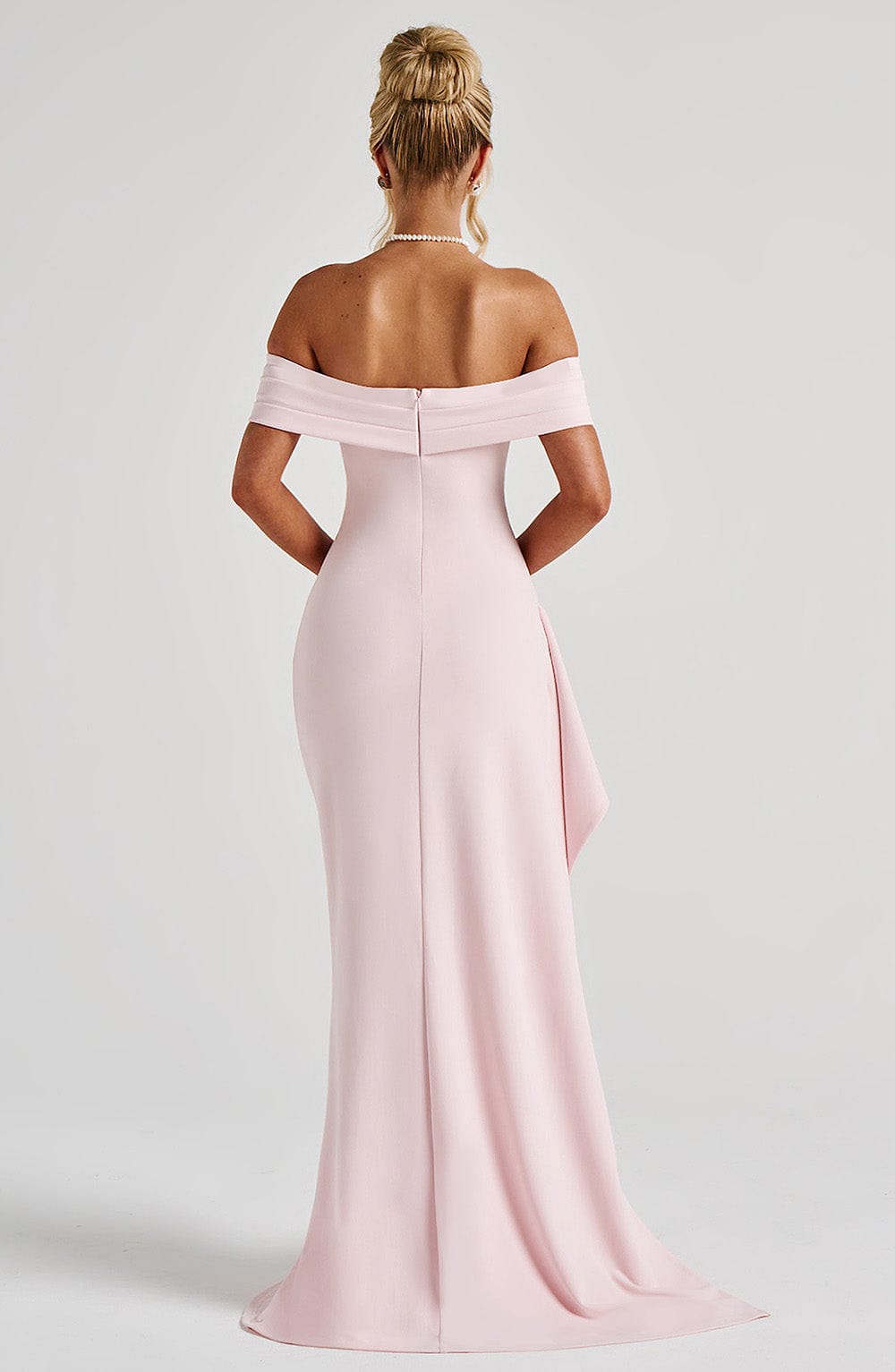 Joyce Maxi Elbise - Pudra Pembesi