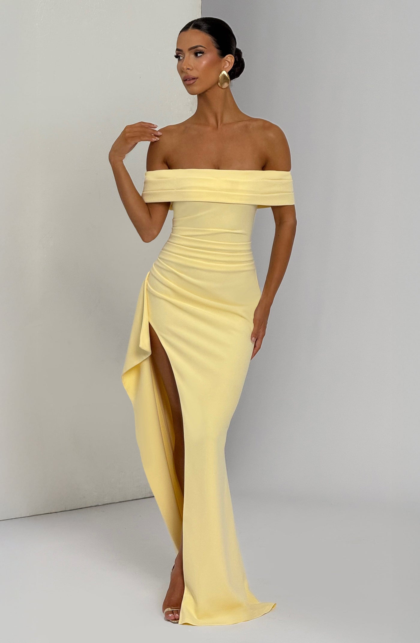 Joyce Maxi Elbise - Limon