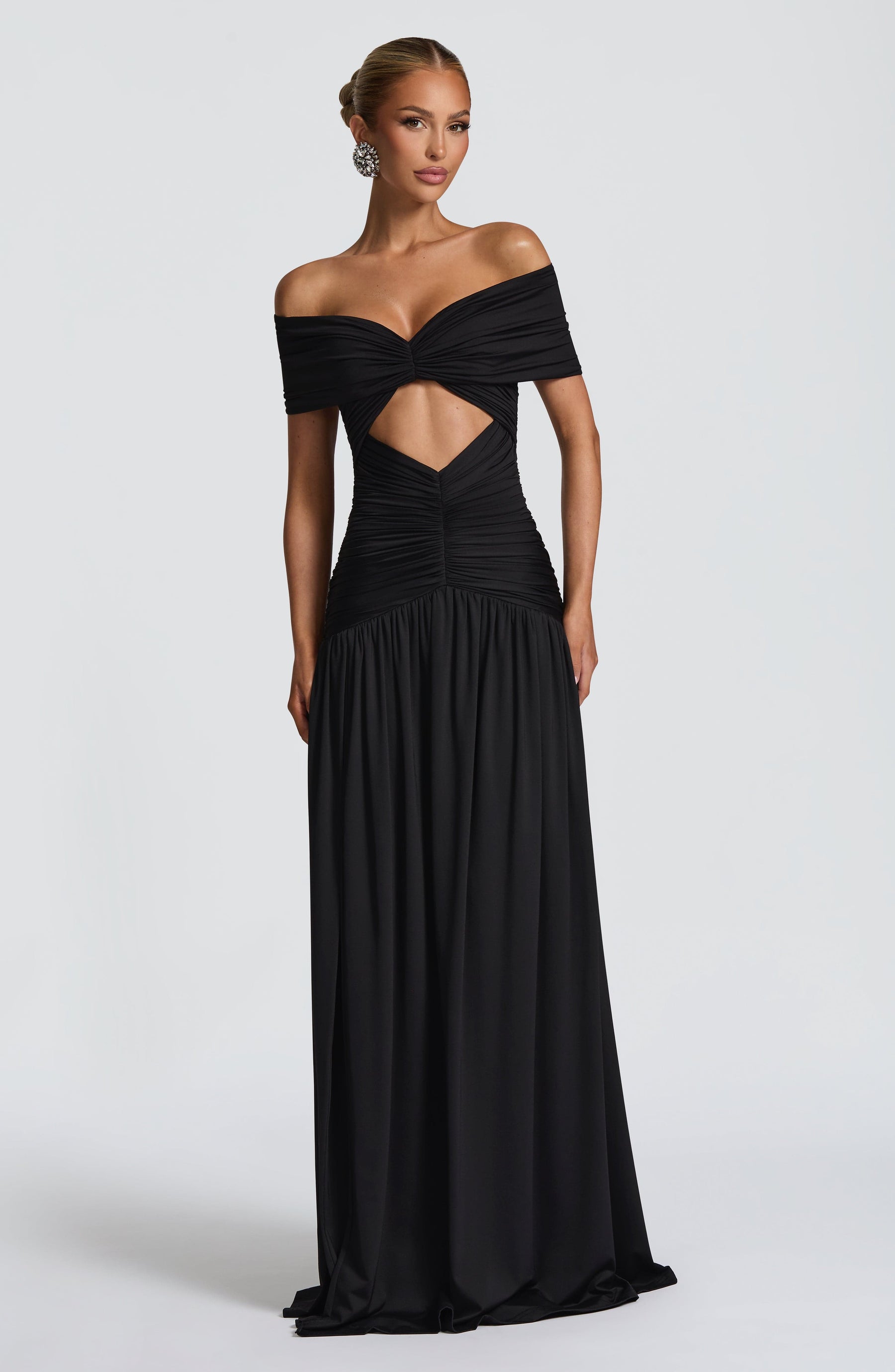 Kathryn Maxi Elbise - Siyah