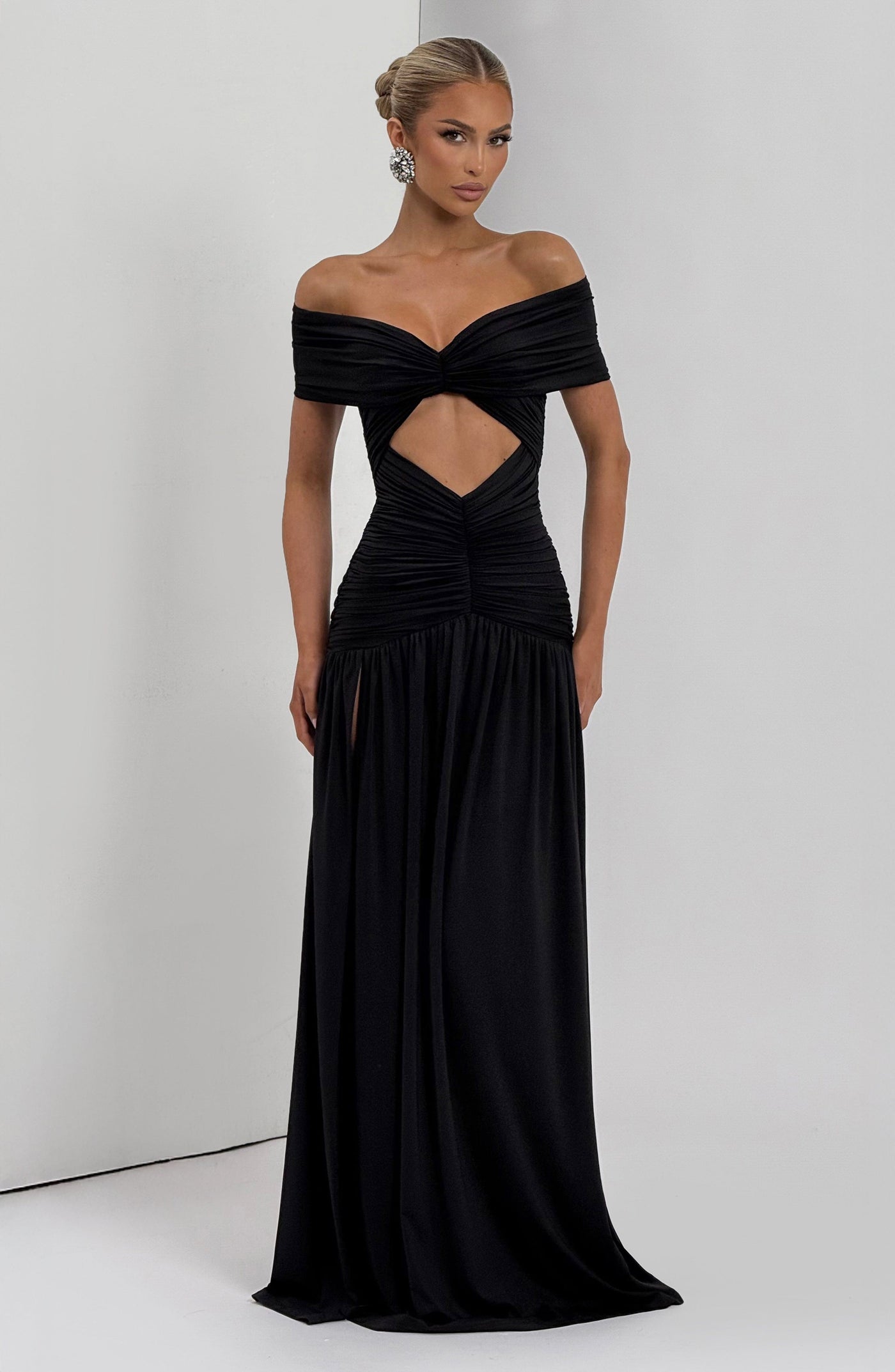 Kathryn Maxi Elbise - Siyah