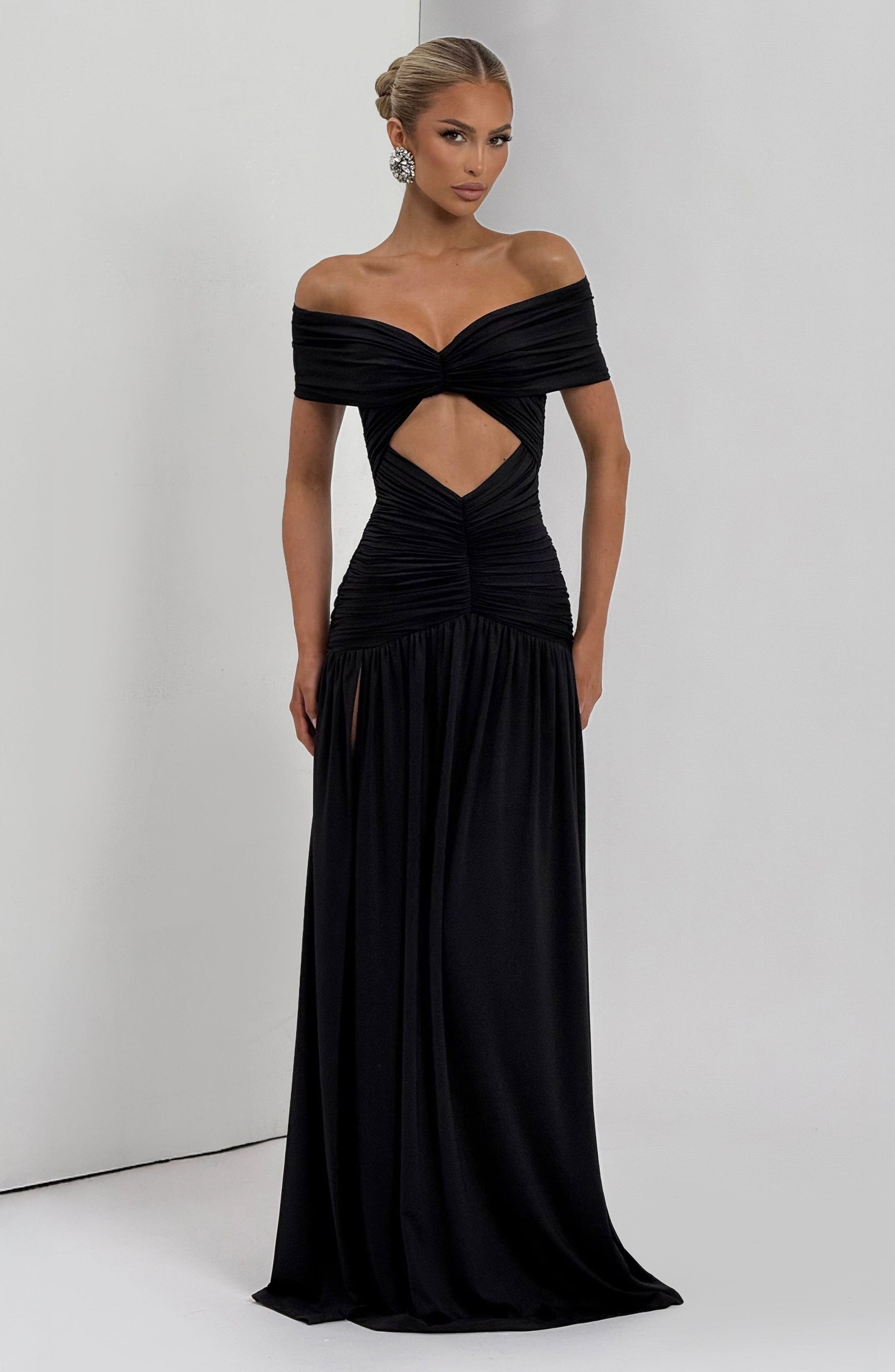 Kathryn Maxi Elbise - Siyah