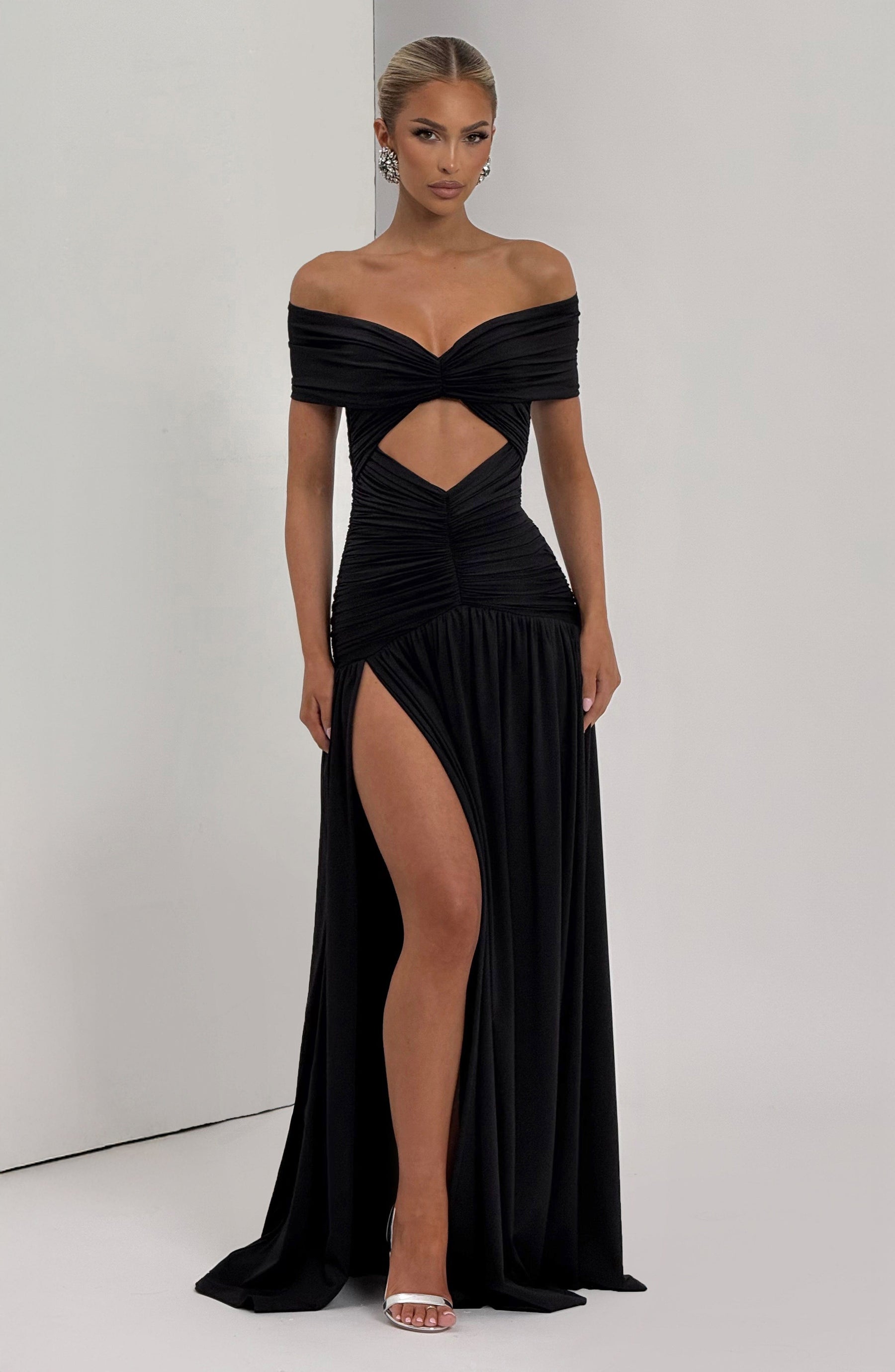 Kathryn Maxi Elbise - Siyah