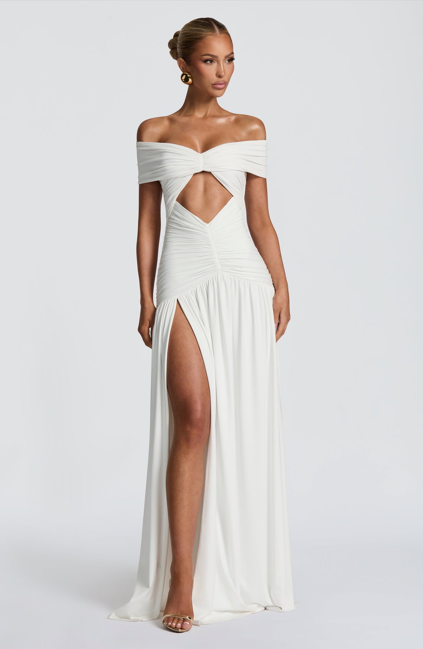 Kathryn Maxi Elbise - Beyaz