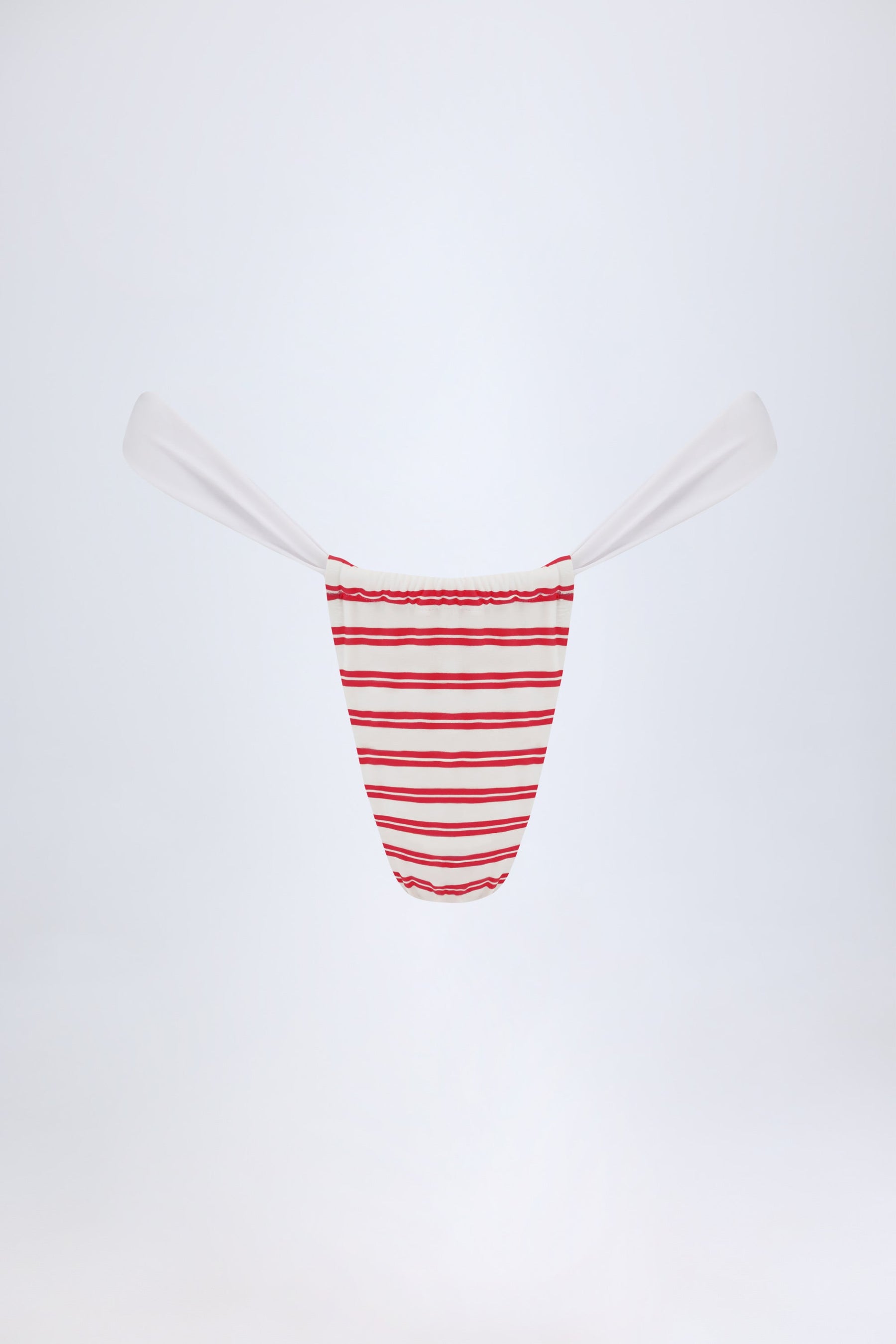 Kiraz Kırmızısı Renginde Büzgülü, Cesur Bikini Altı