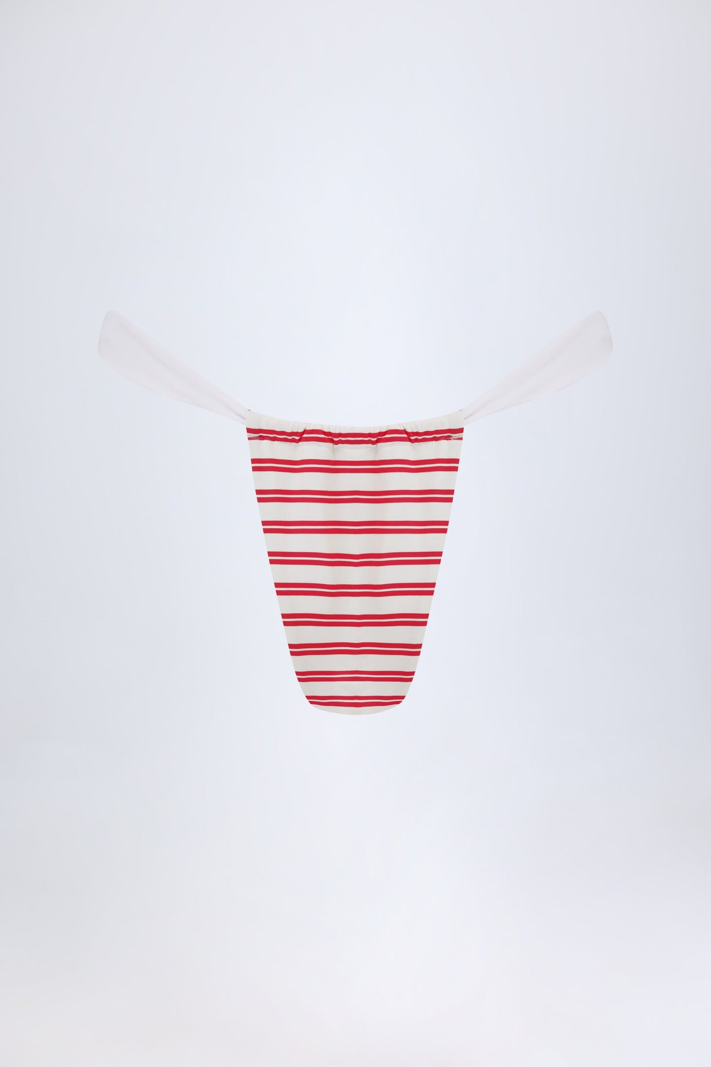 Kiraz Kırmızısı Renginde Büzgülü, Cesur Bikini Altı