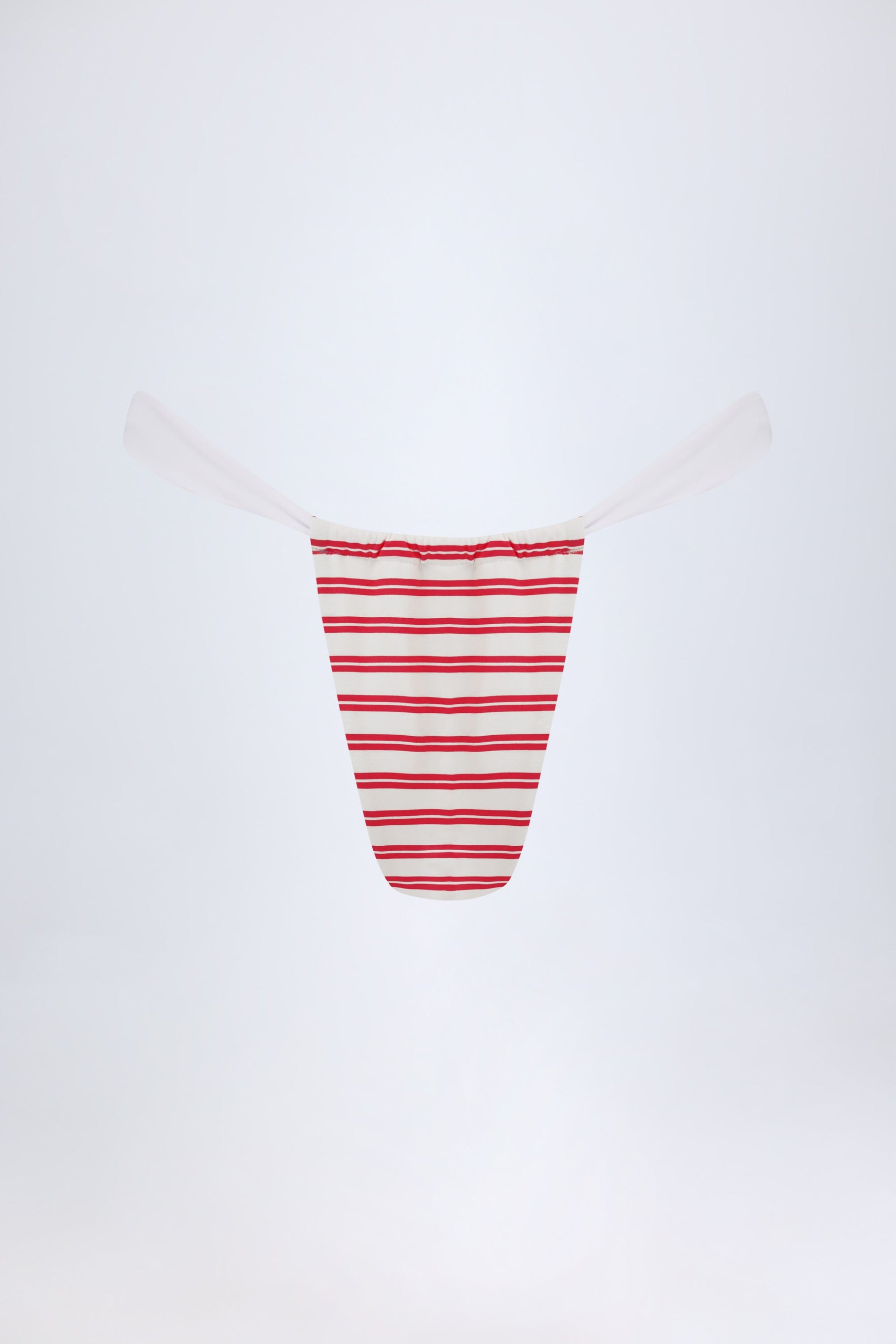 Kiraz Kırmızısı Renginde Büzgülü, Cesur Bikini Altı