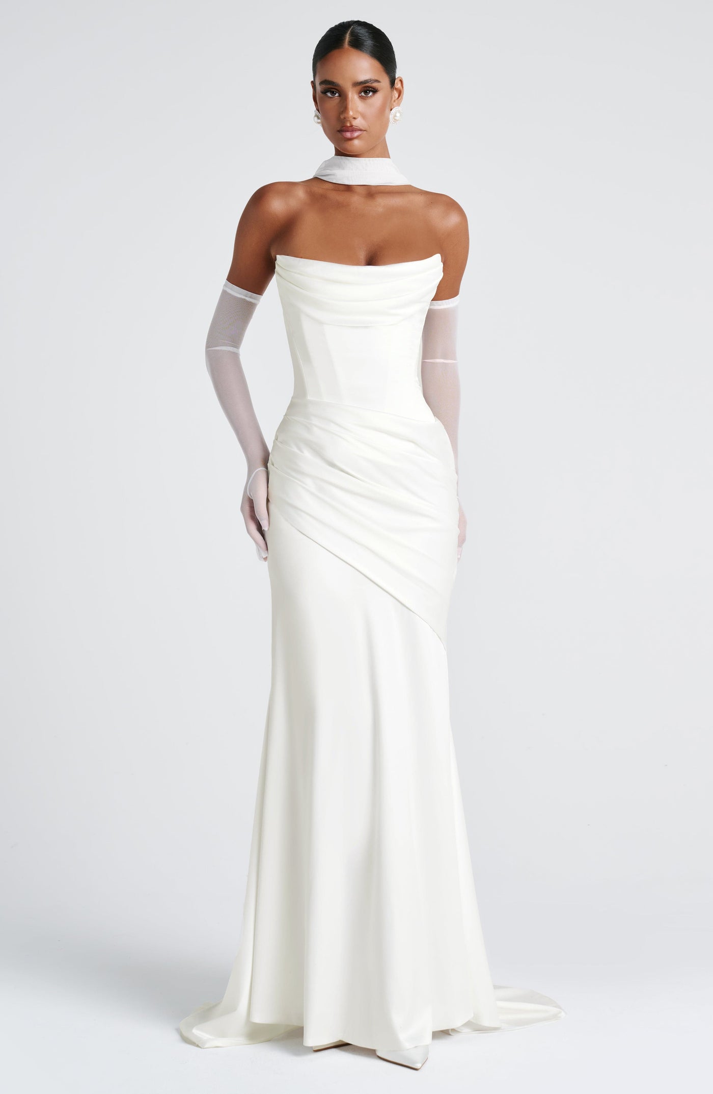 Kensington Maxi Elbise - Fildişi