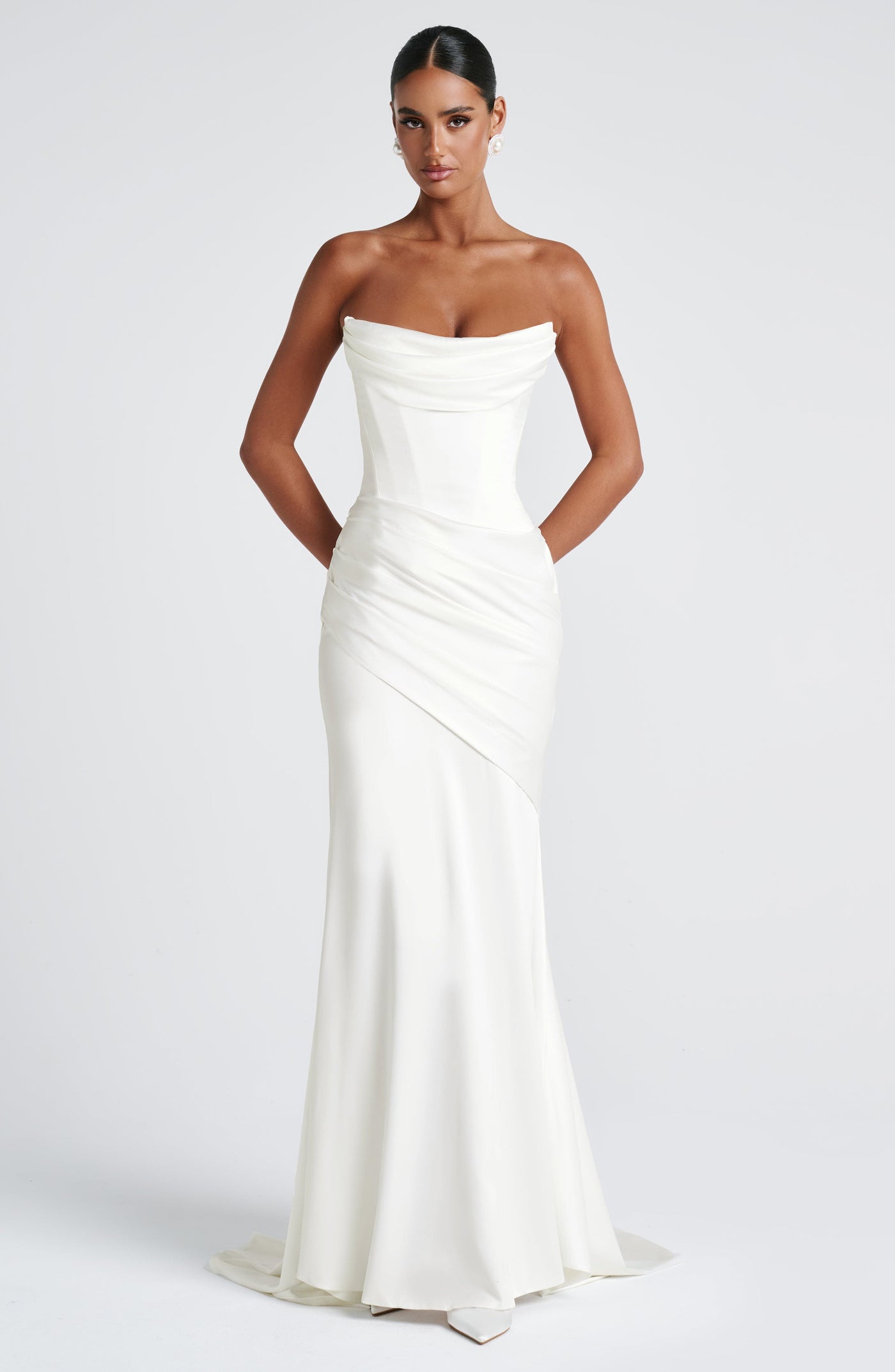 Kensington Maxi Elbise - Fildişi