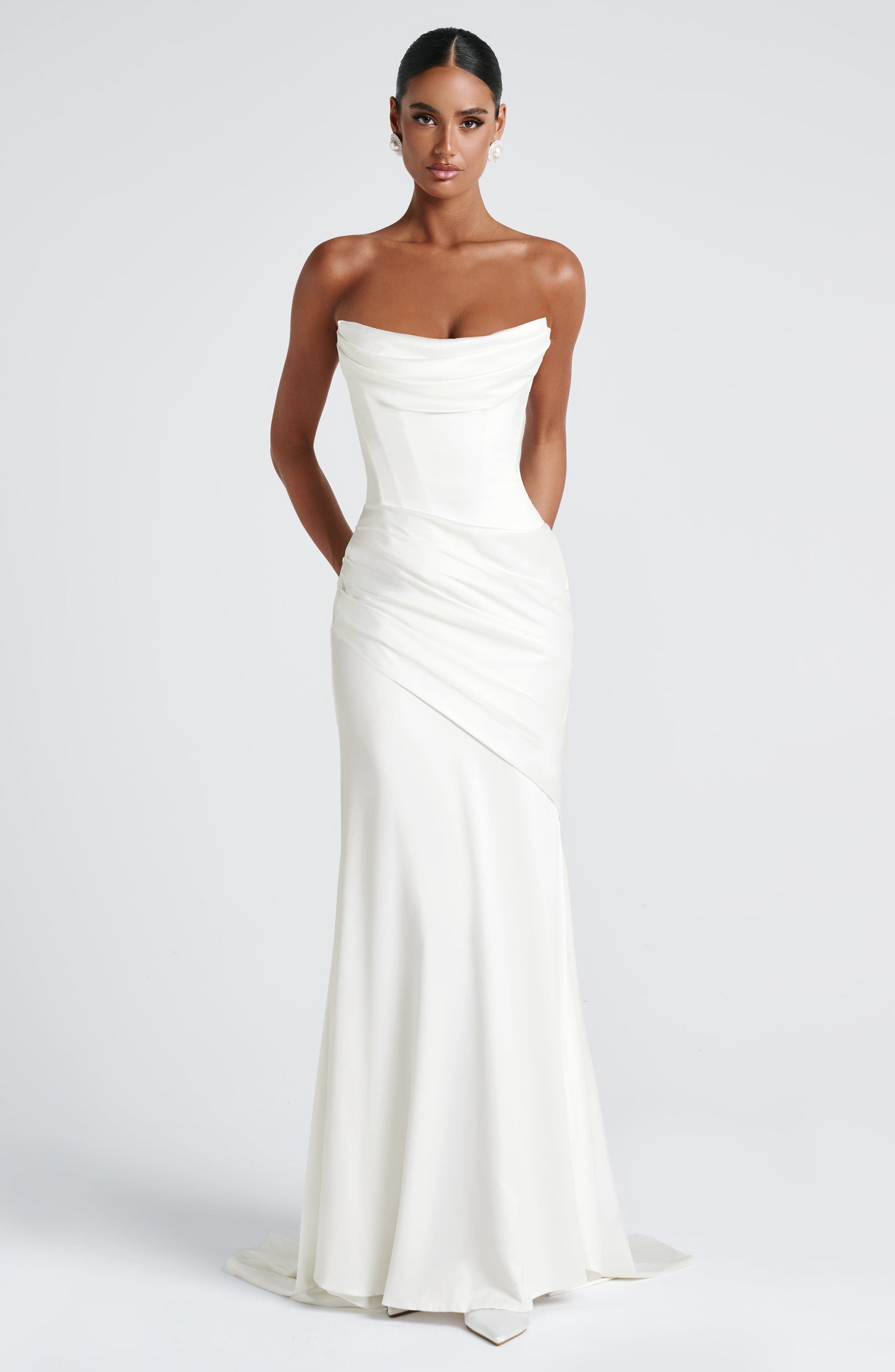 Kensington Maxi Elbise - Fildişi
