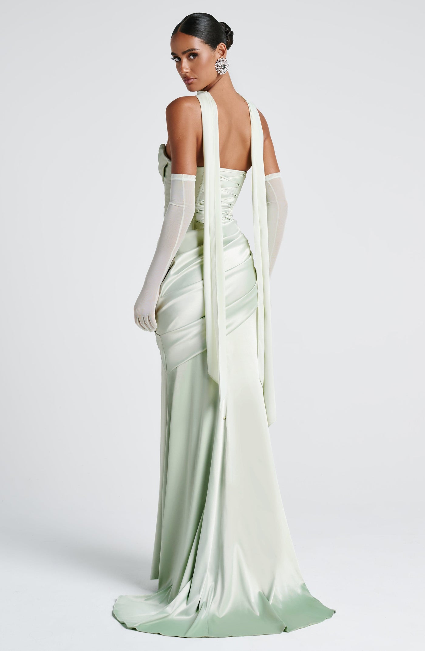 Kensington Maxi Elbise - Nane Yeşili