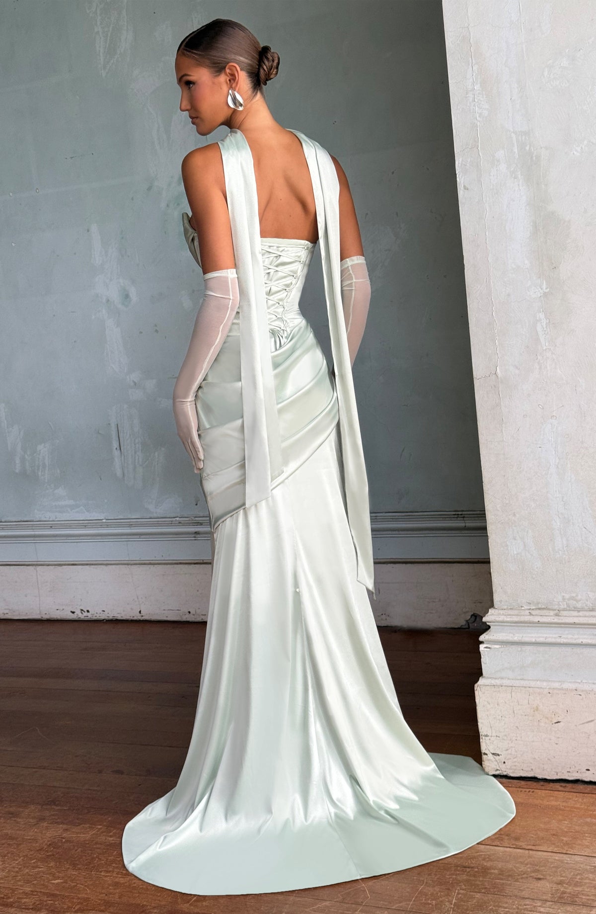 Kensington Maxi Elbise - Nane Yeşili