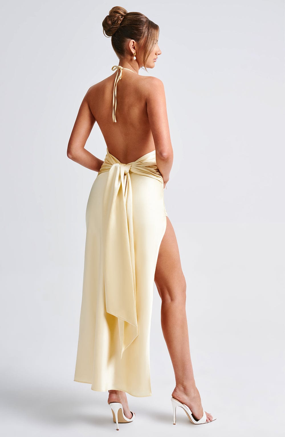 Kiandra Maxi Elbise - Limon