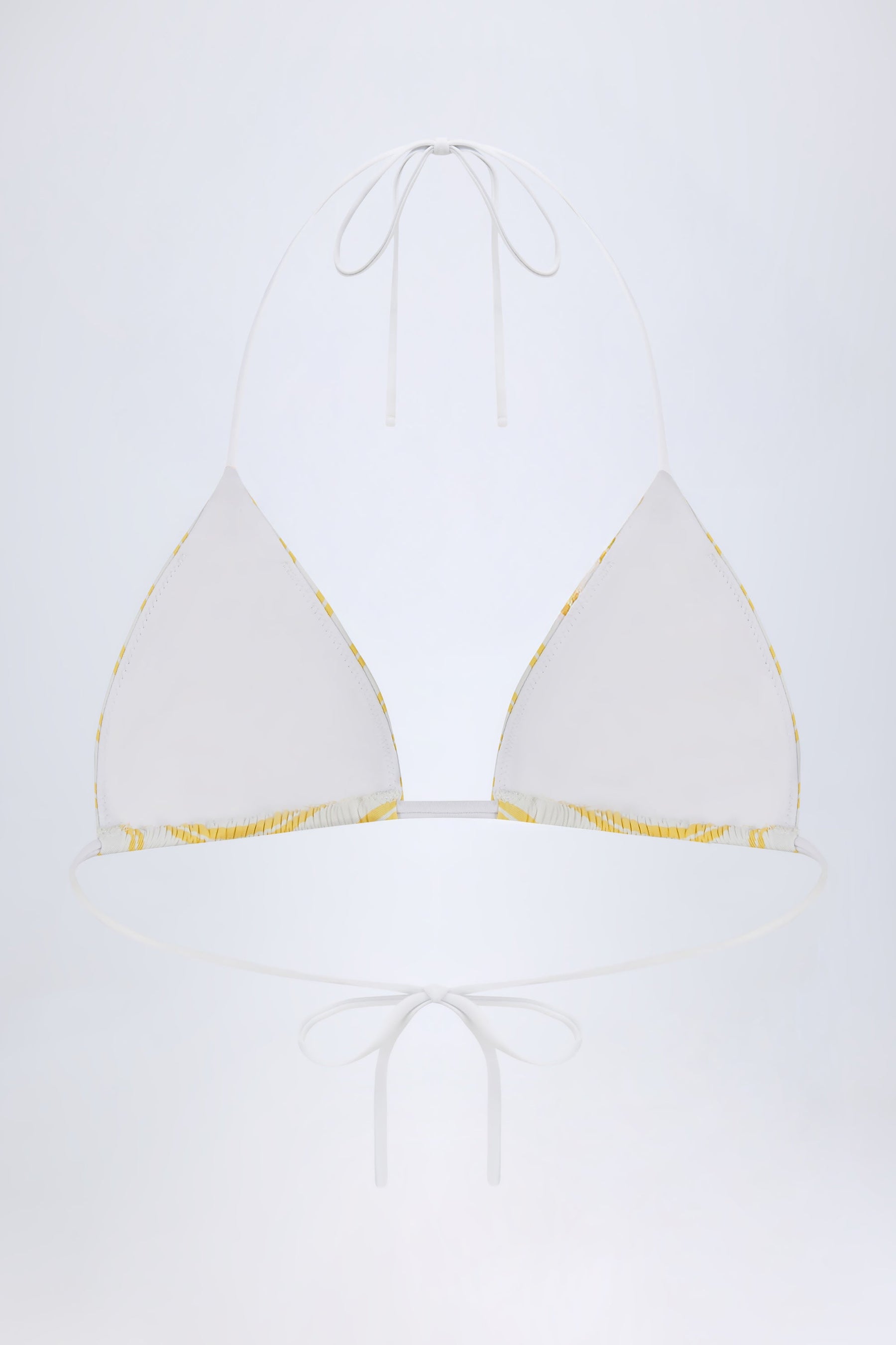 Limon Rengi Üçgen Bikini Üstü