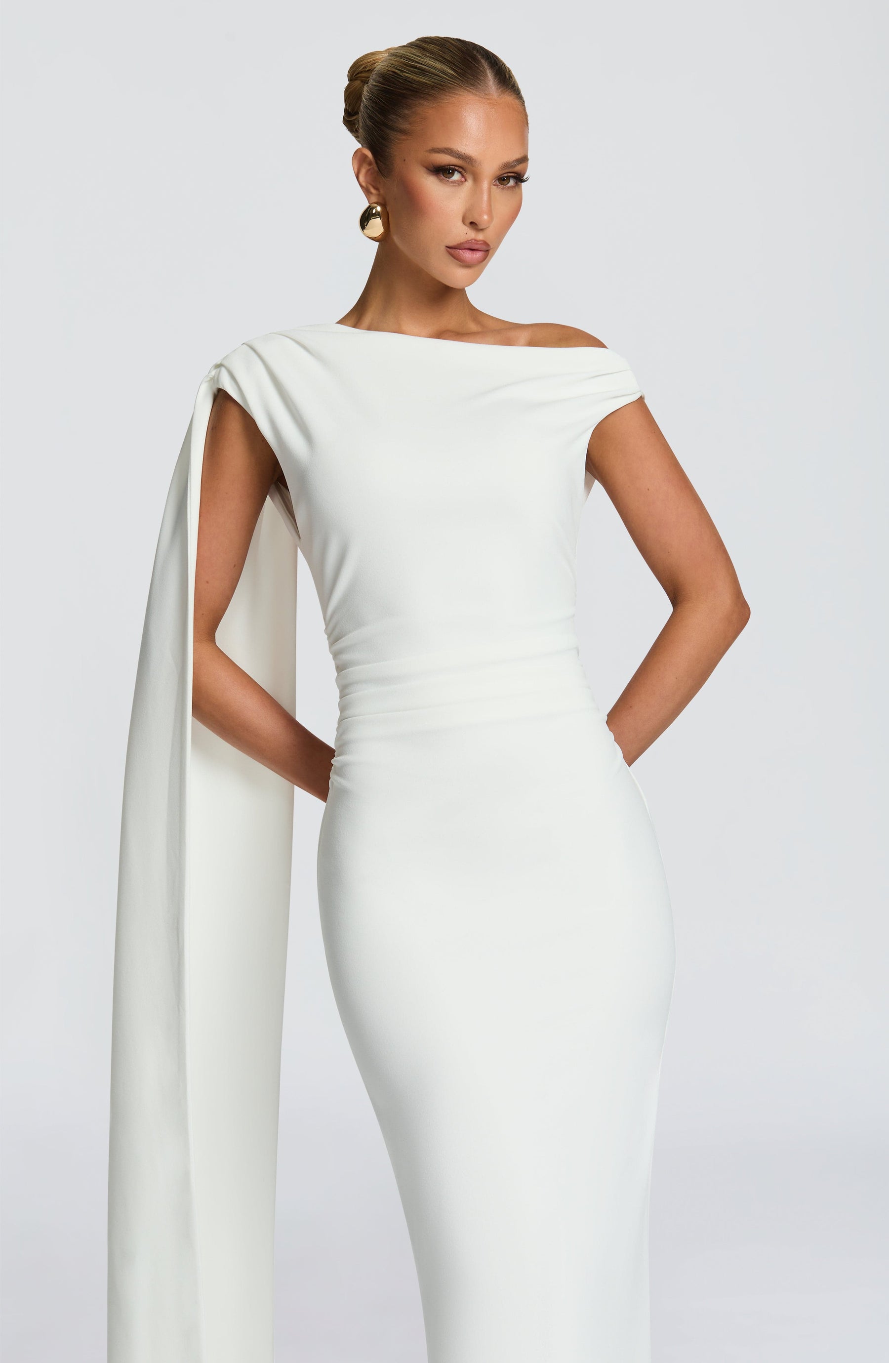 Kylie Maxi Elbise - Fildişi