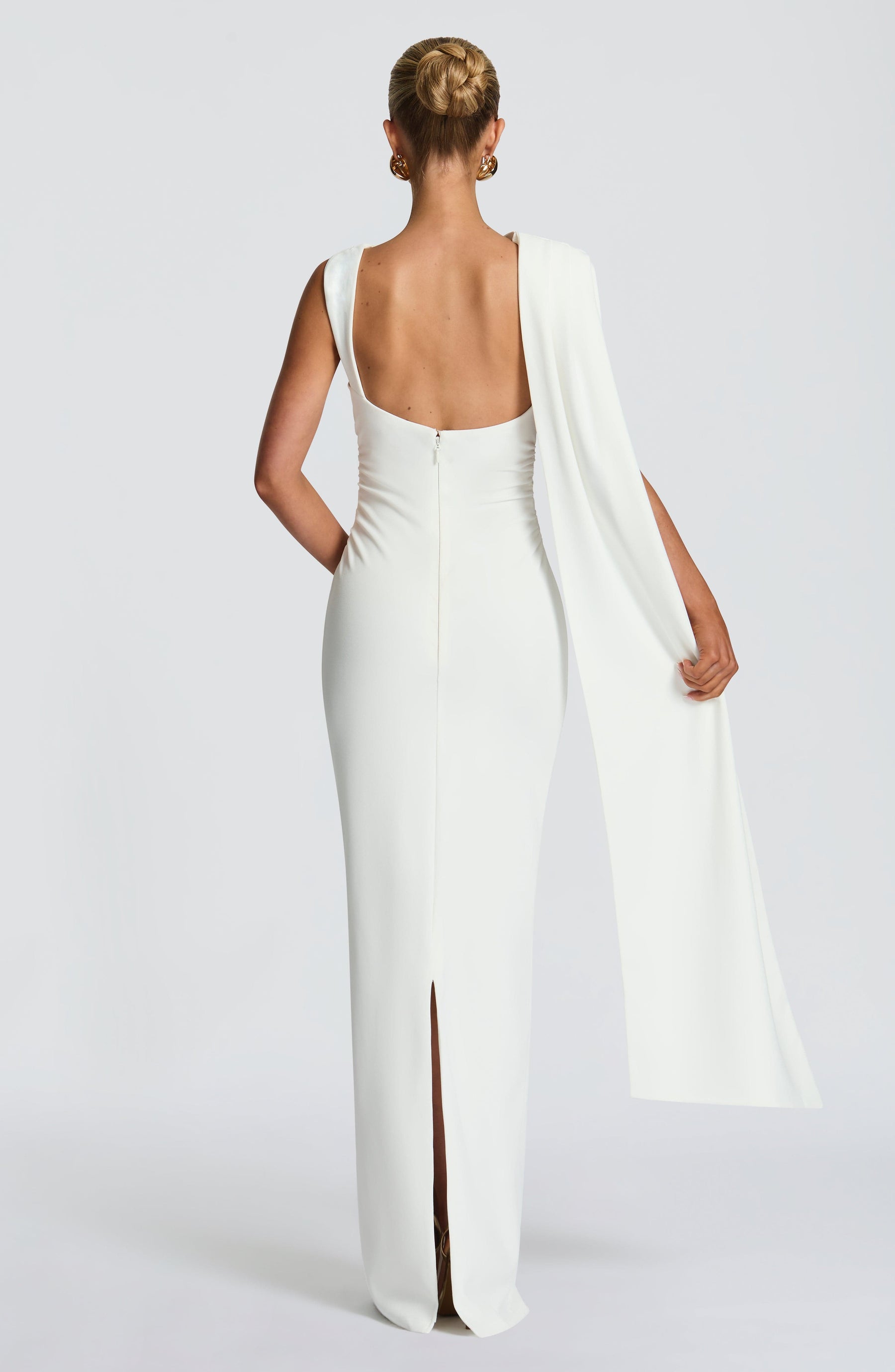 Kylie Maxi Elbise - Fildişi