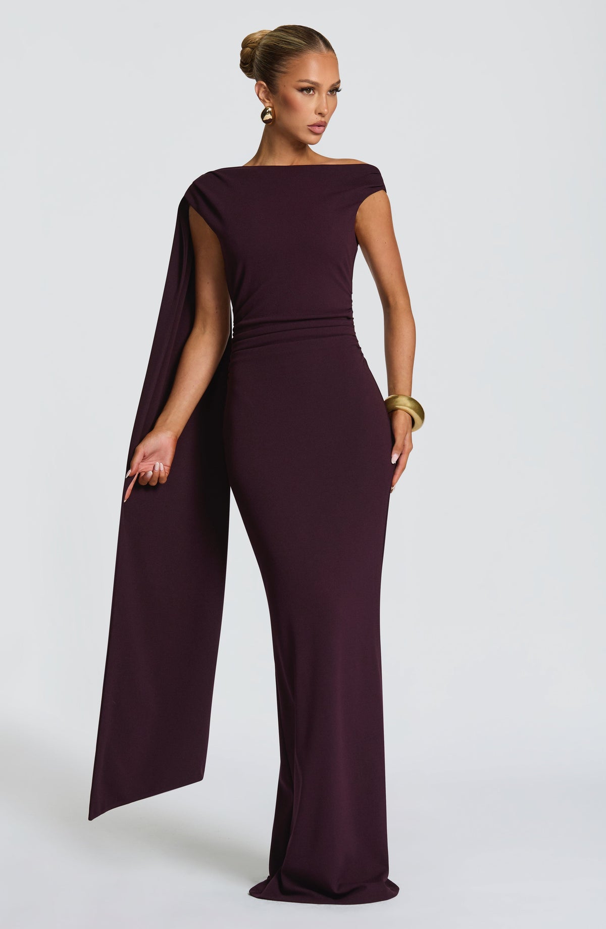 Kylie Maxi Elbise - Erik Rengi
