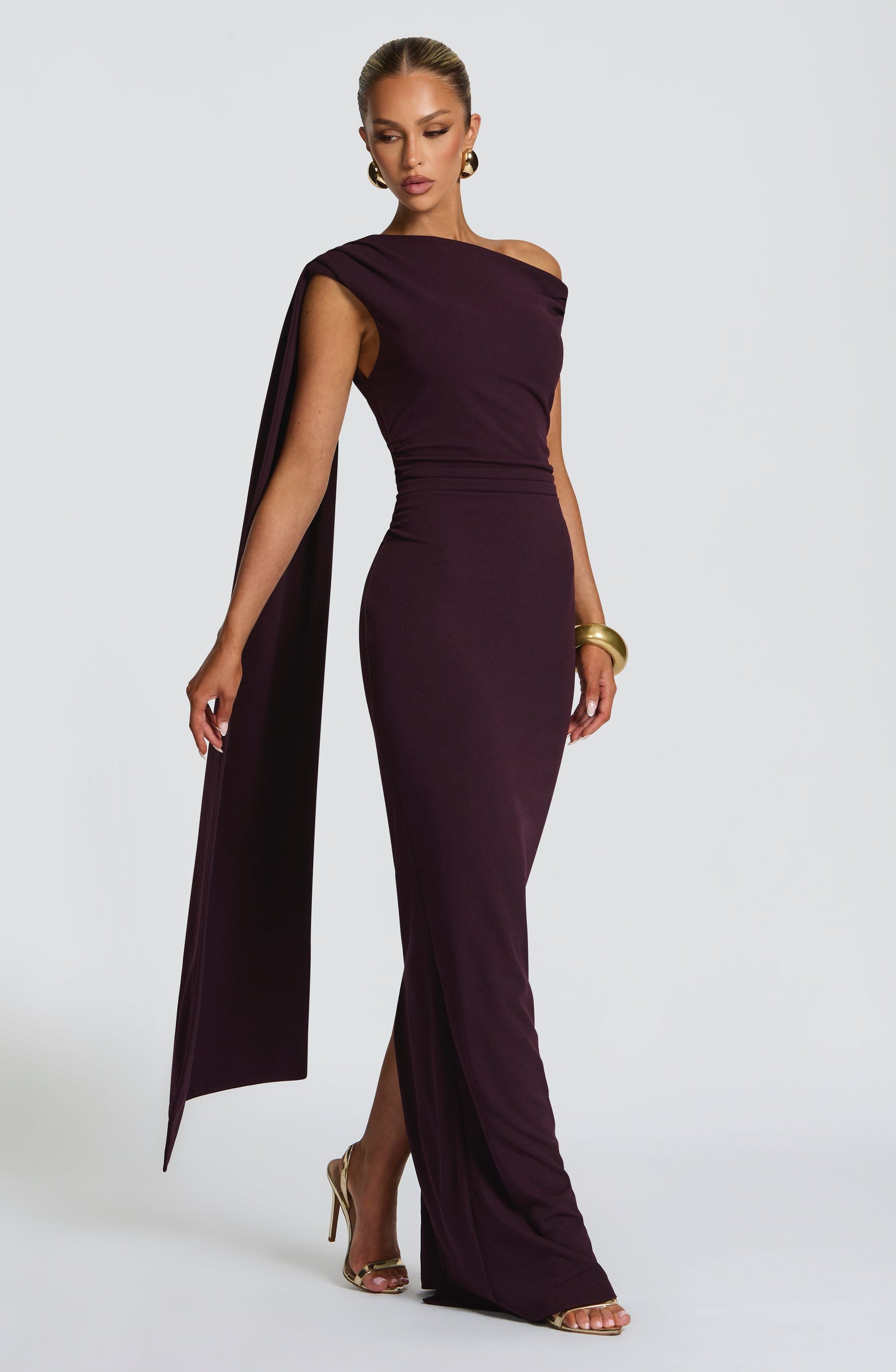 Kylie Maxi Elbise - Erik Rengi