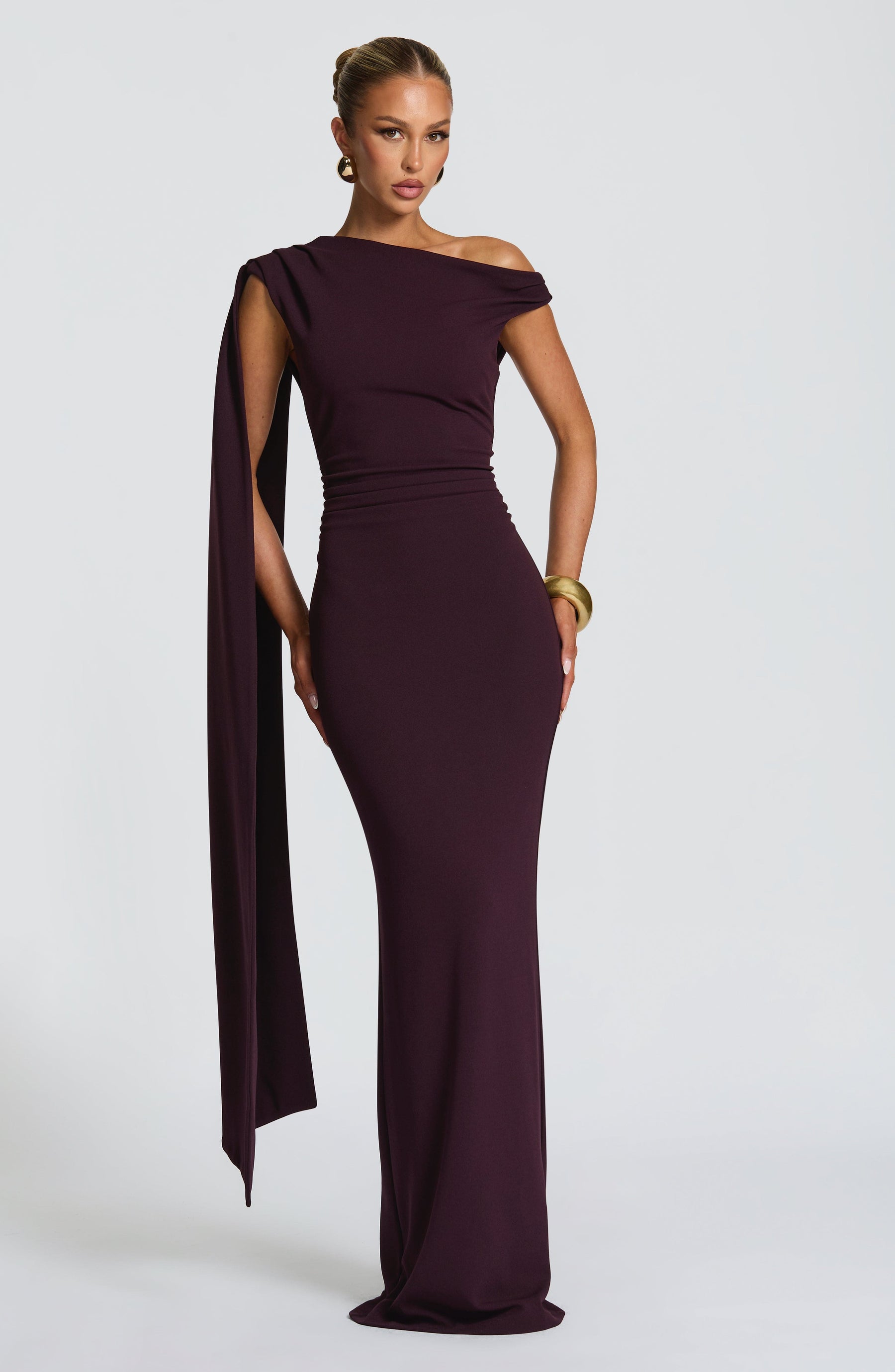 Kylie Maxi Elbise - Erik Rengi