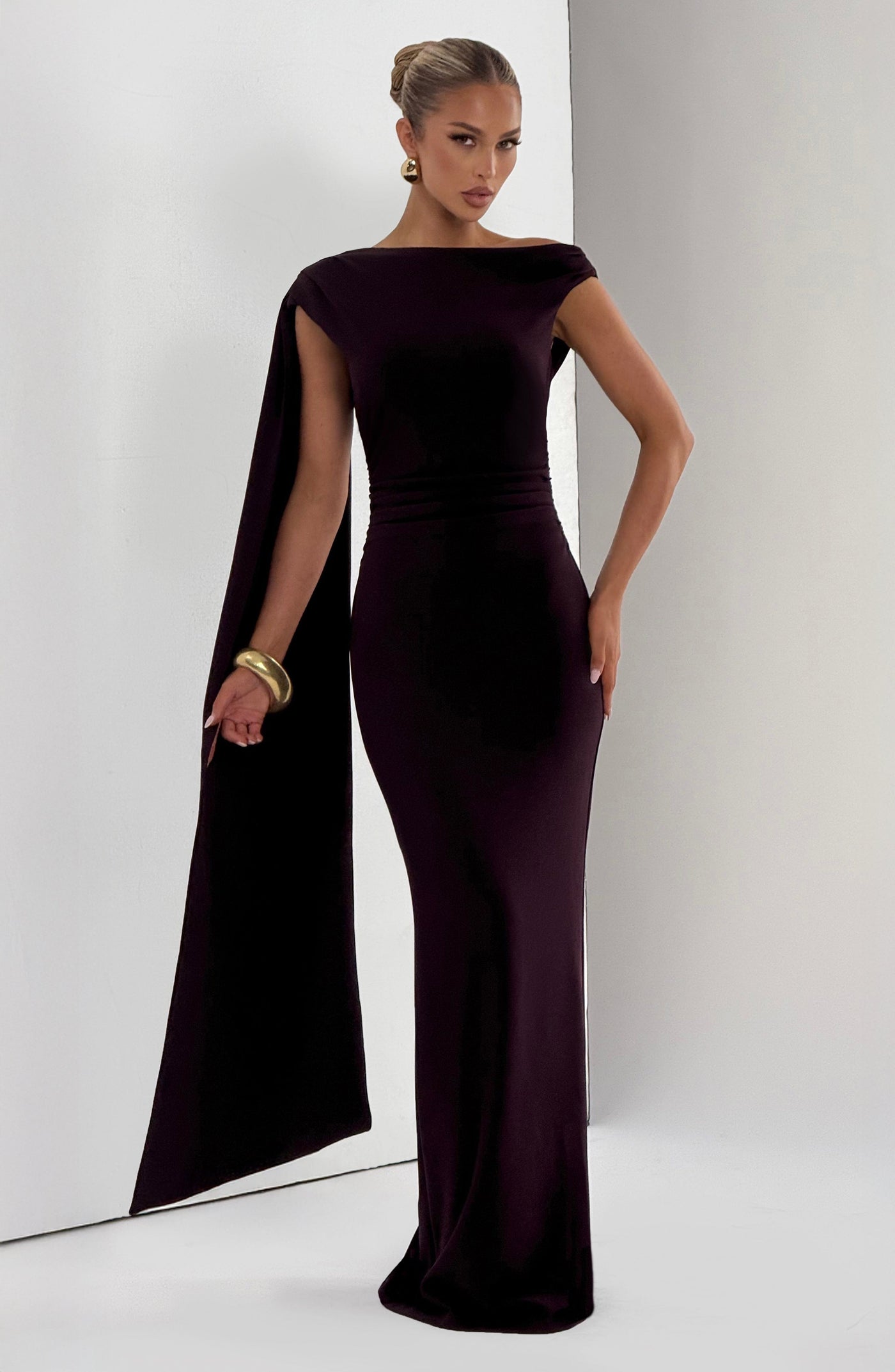 Kylie Maxi Elbise - Erik Rengi