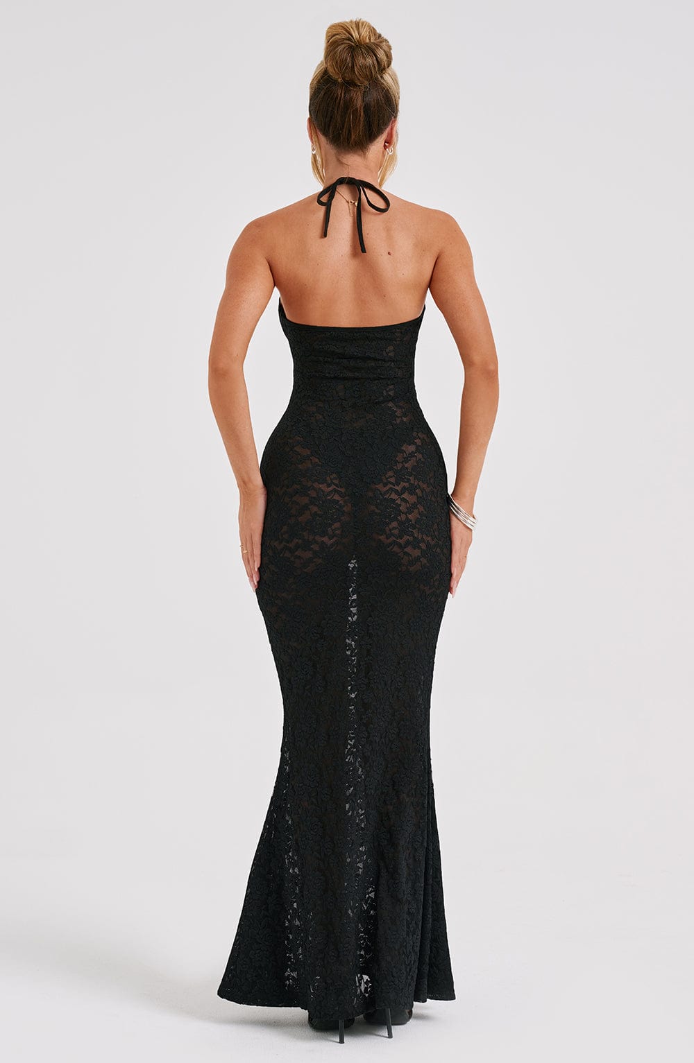 Leilina Maxi Elbise - Siyah