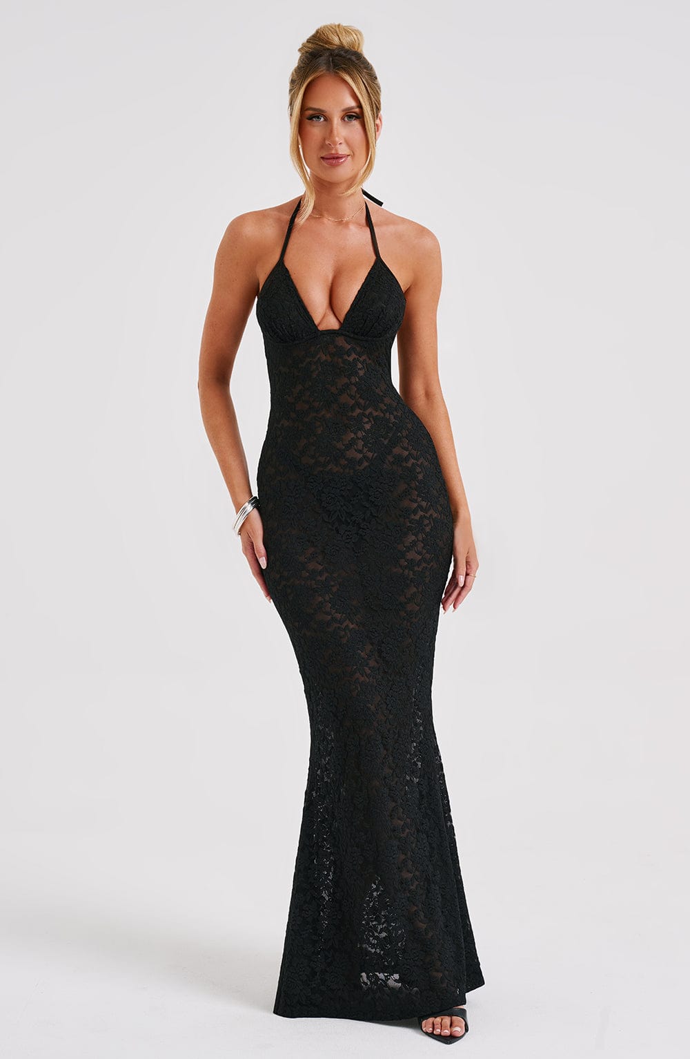 Leilina Maxi Elbise - Siyah