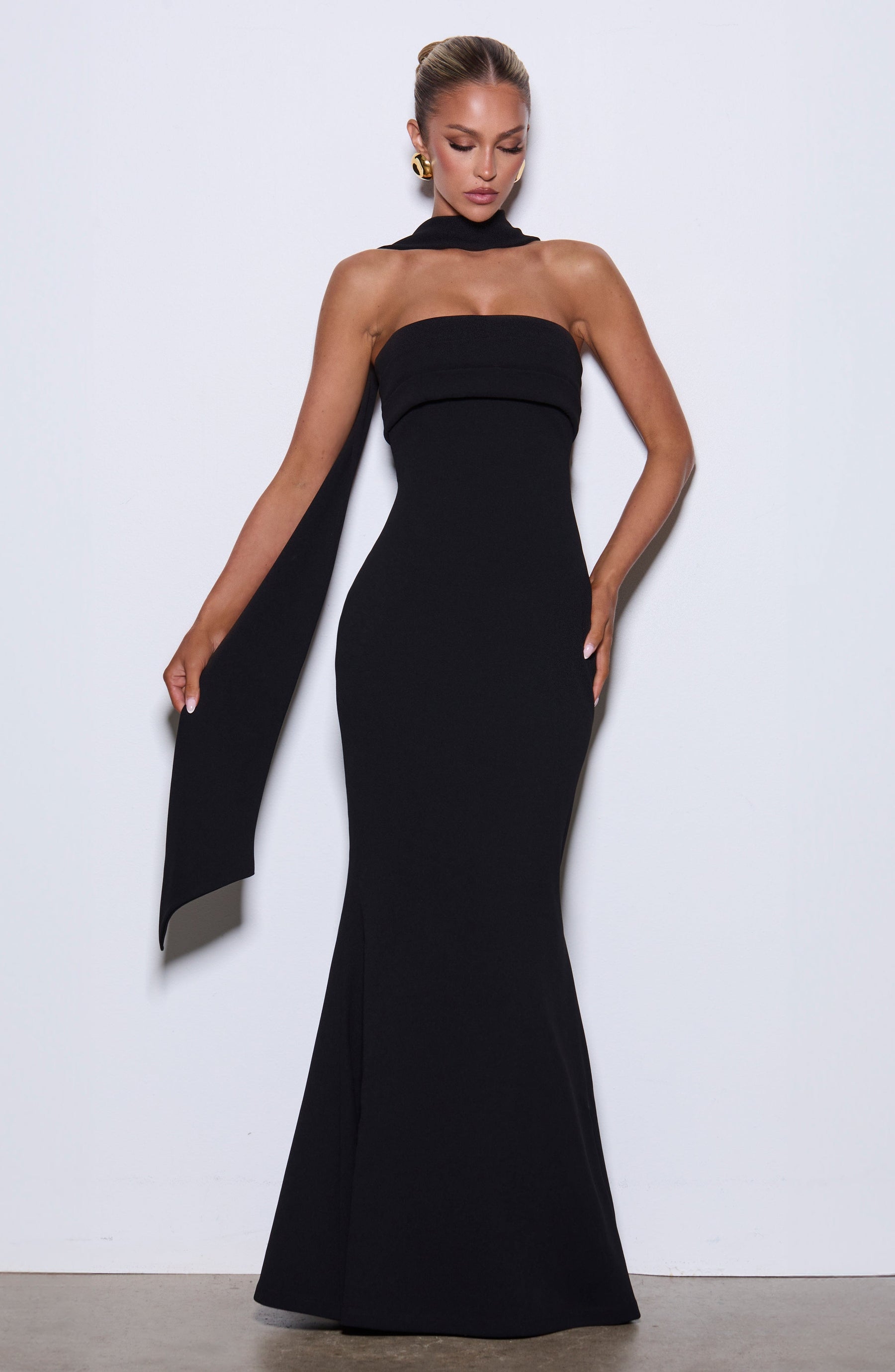 Leura Maxi Elbise - Siyah