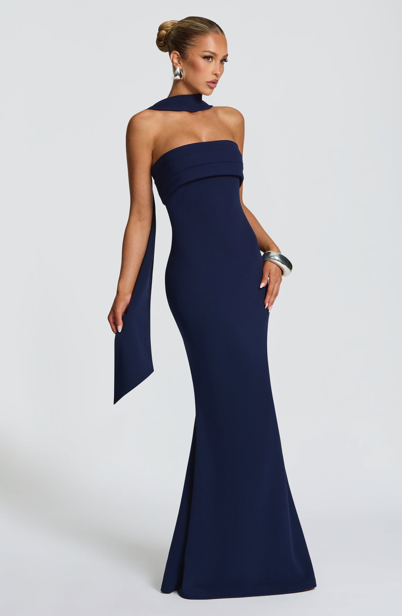 Leura Maxi Elbise - Lacivert