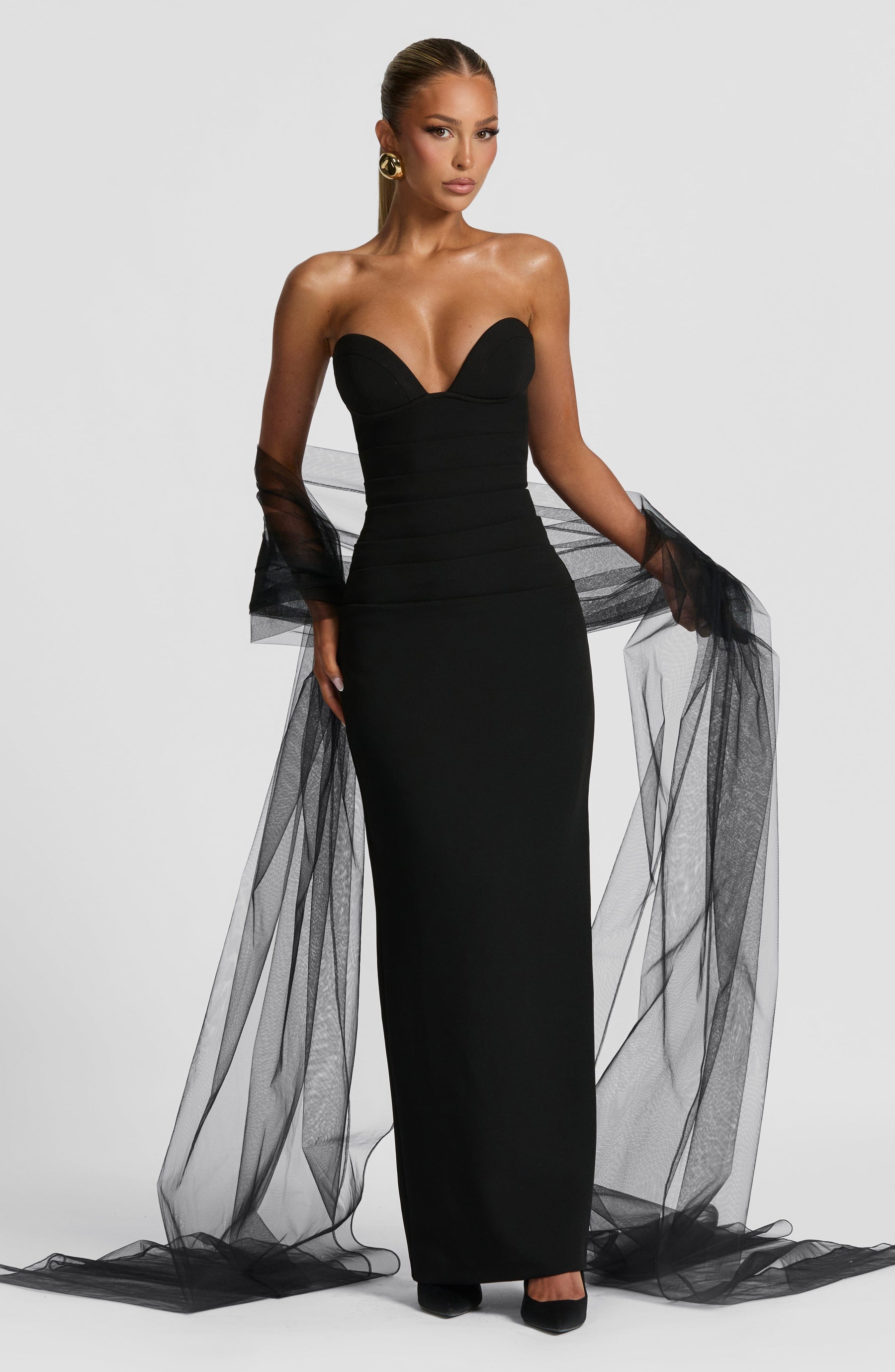 Lindsey Maxi Elbise - Siyah
