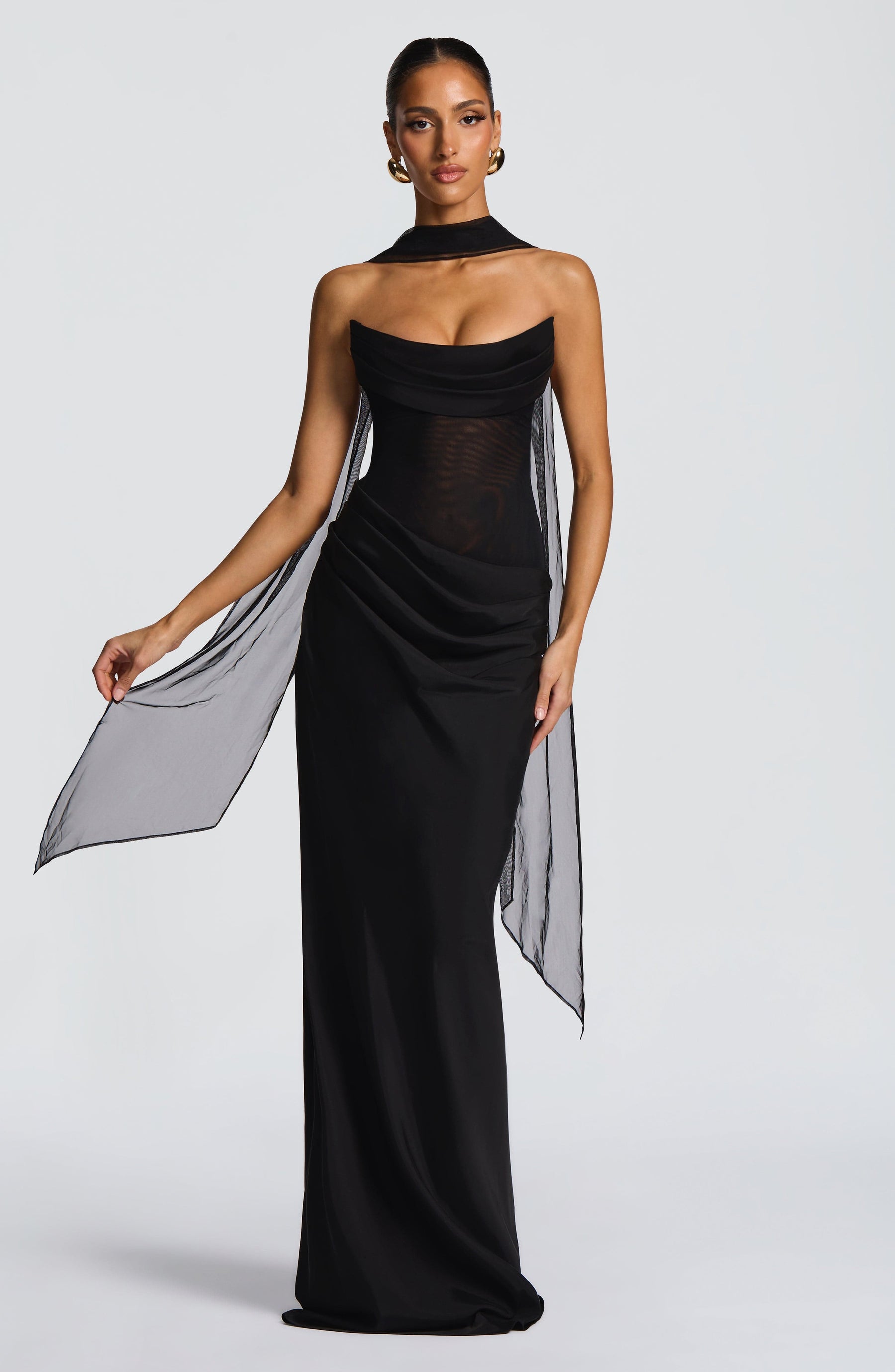 Liora Maxi Elbise - Siyah