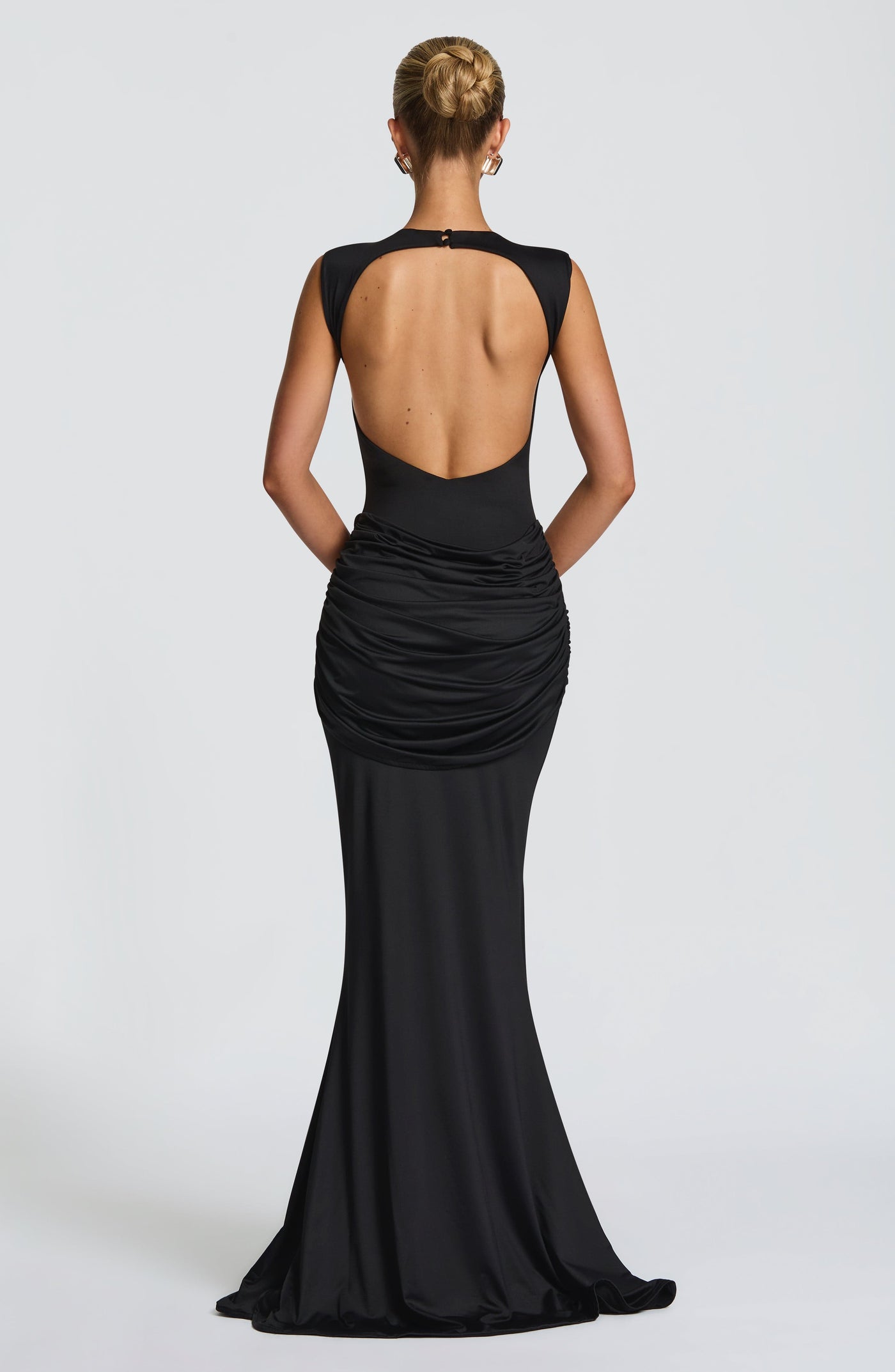 Lorenza Maxi Elbise - Siyah