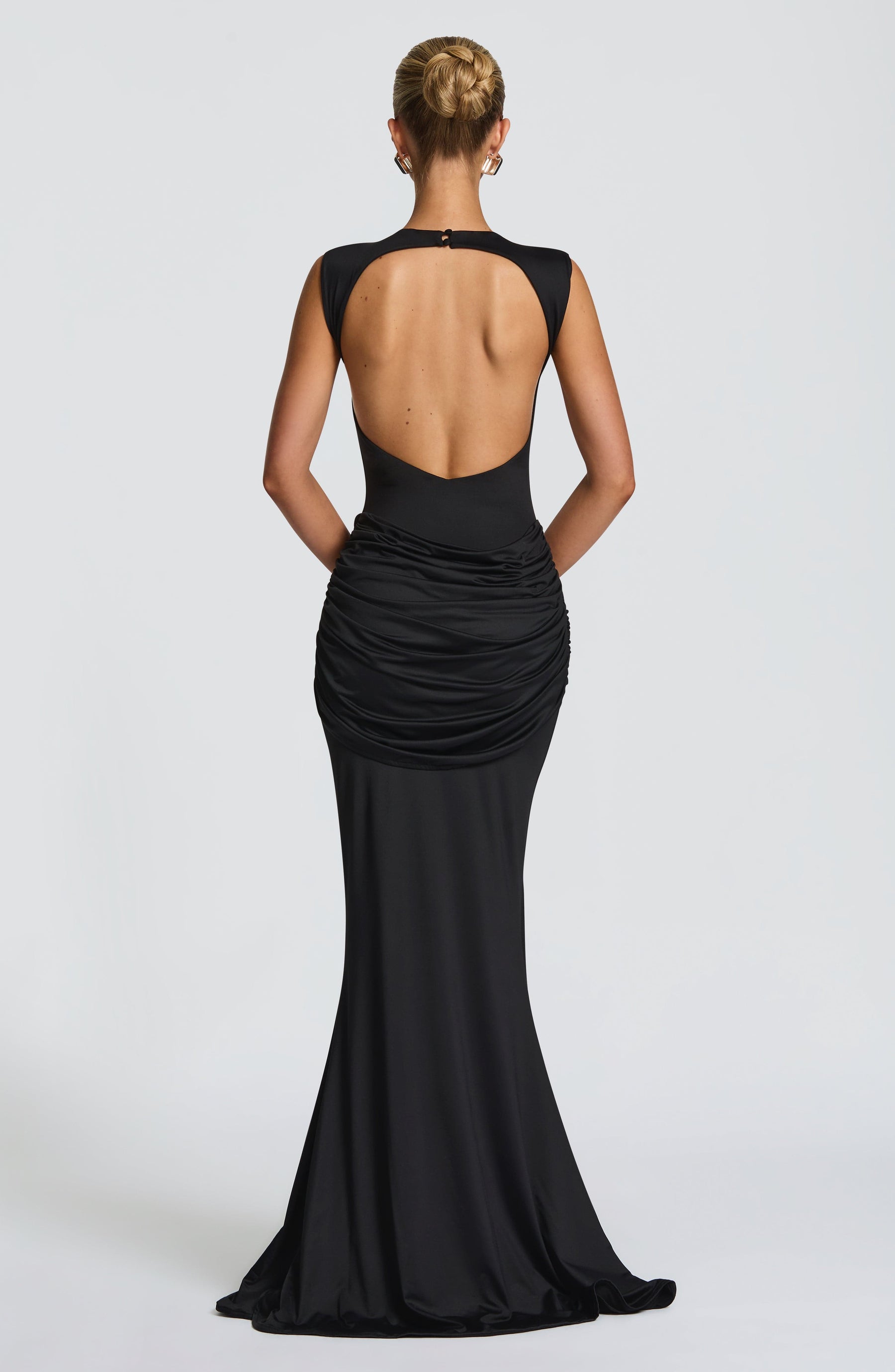 Lorenza Maxi Elbise - Siyah