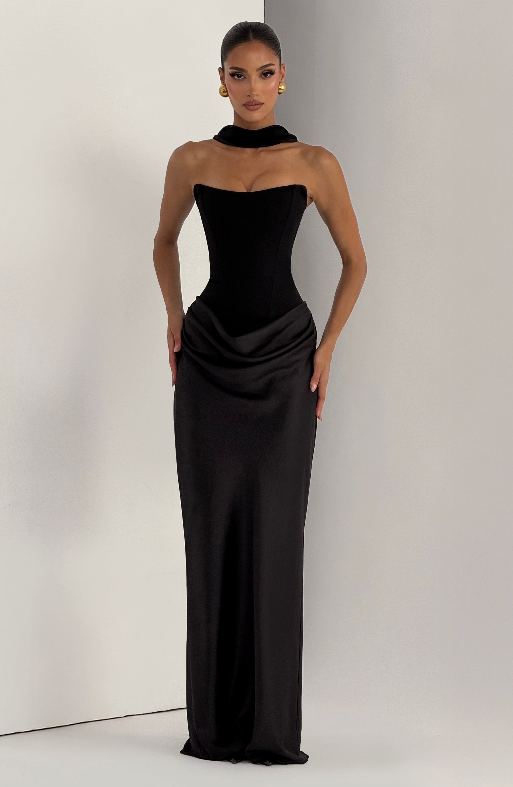 Maggie Maxi Elbise - Siyah