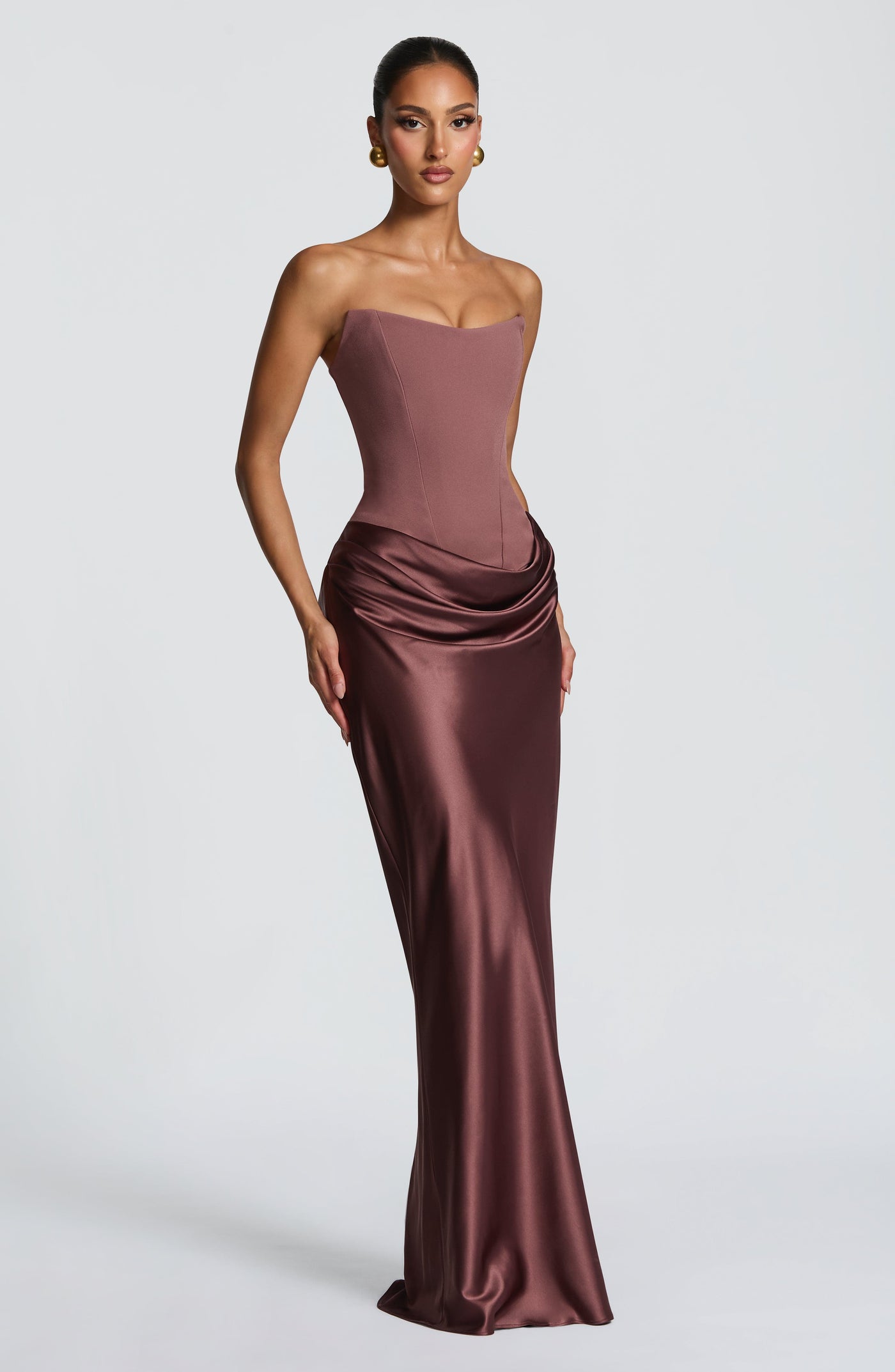 Maggie Maxi Elbise - Soluk Pembe