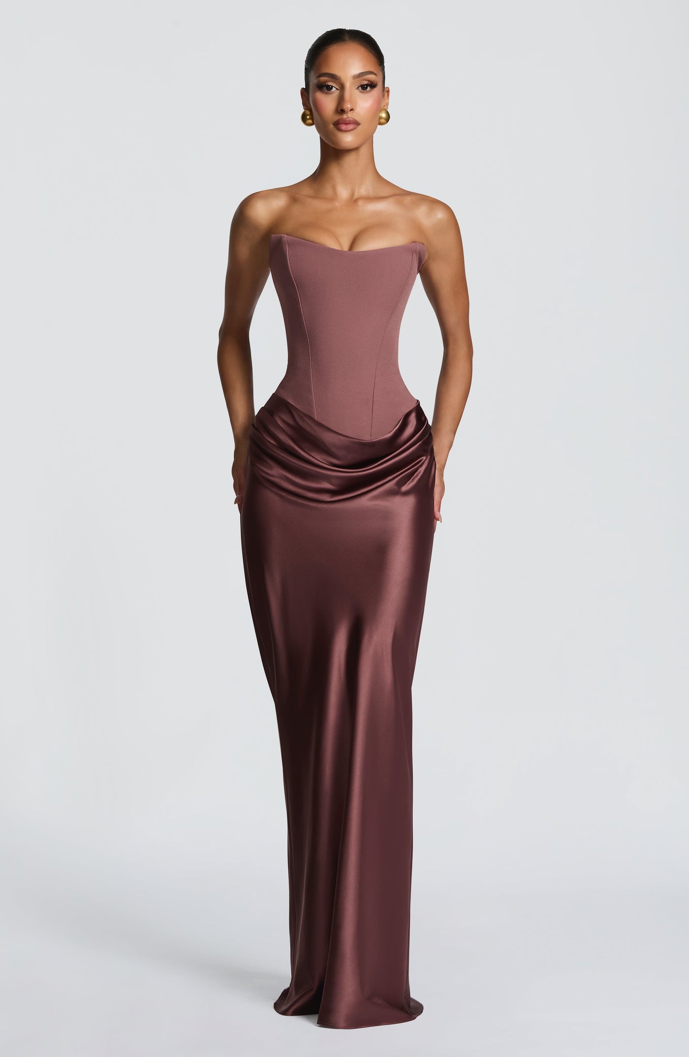 Maggie Maxi Elbise - Soluk Pembe