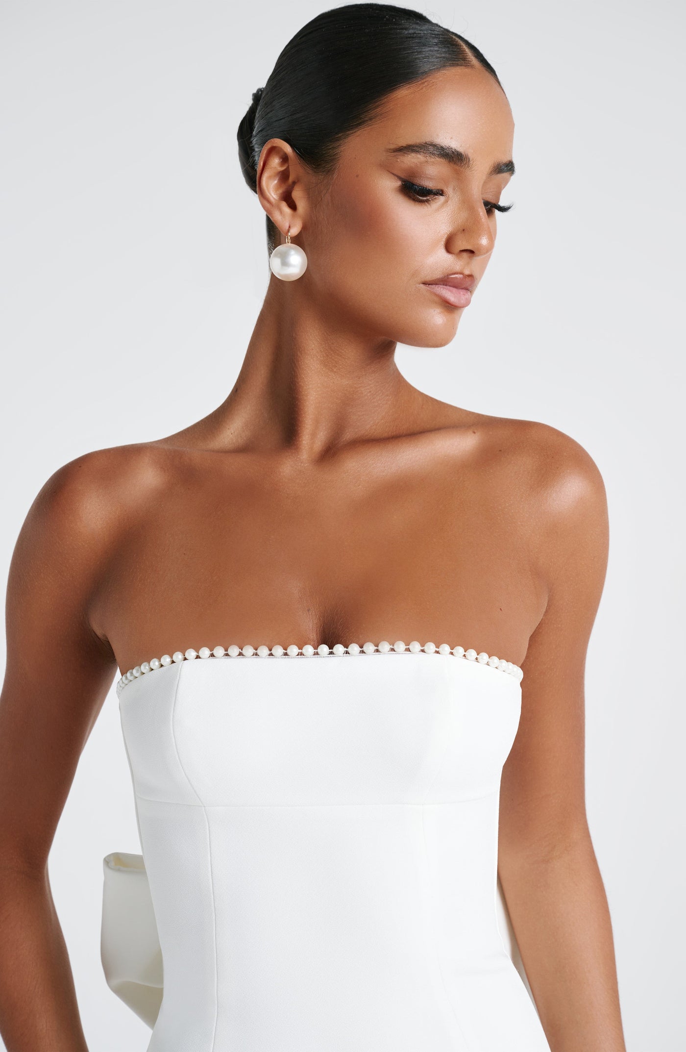 Magnolia Maxi Elbise - Fildişi