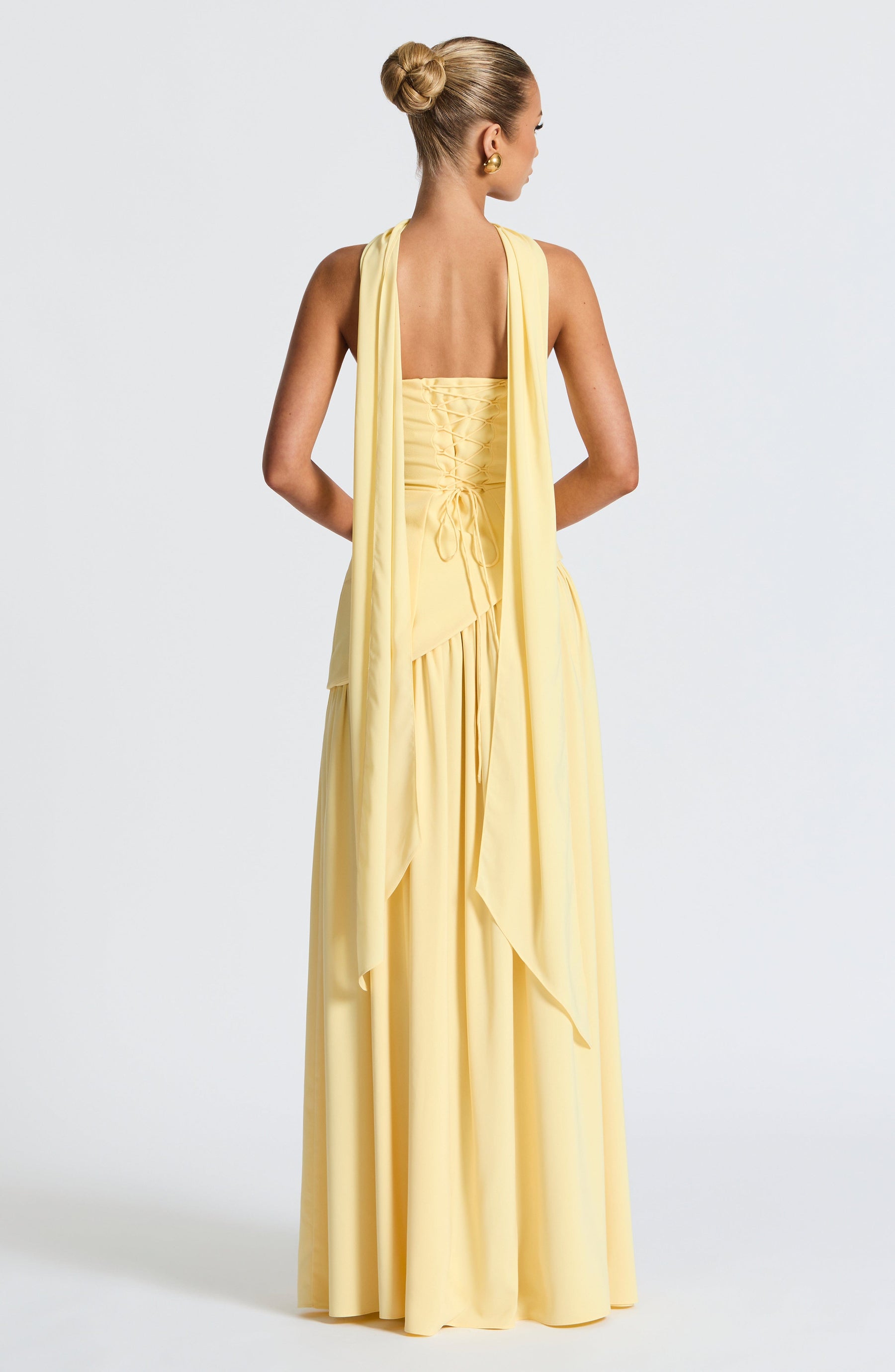 Maliyah Maxi Elbise - Limon