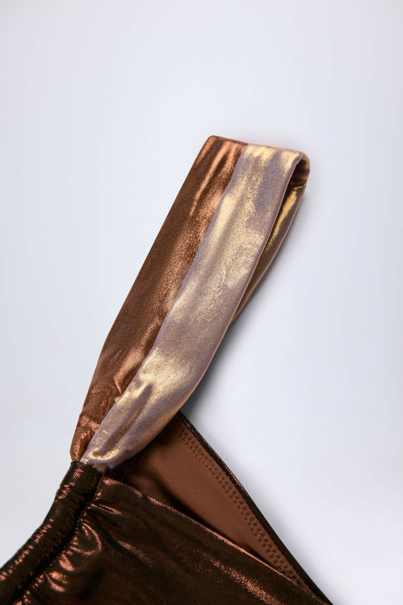 Bronz Altın Rengi Dantelli Tanga Bikini Altı