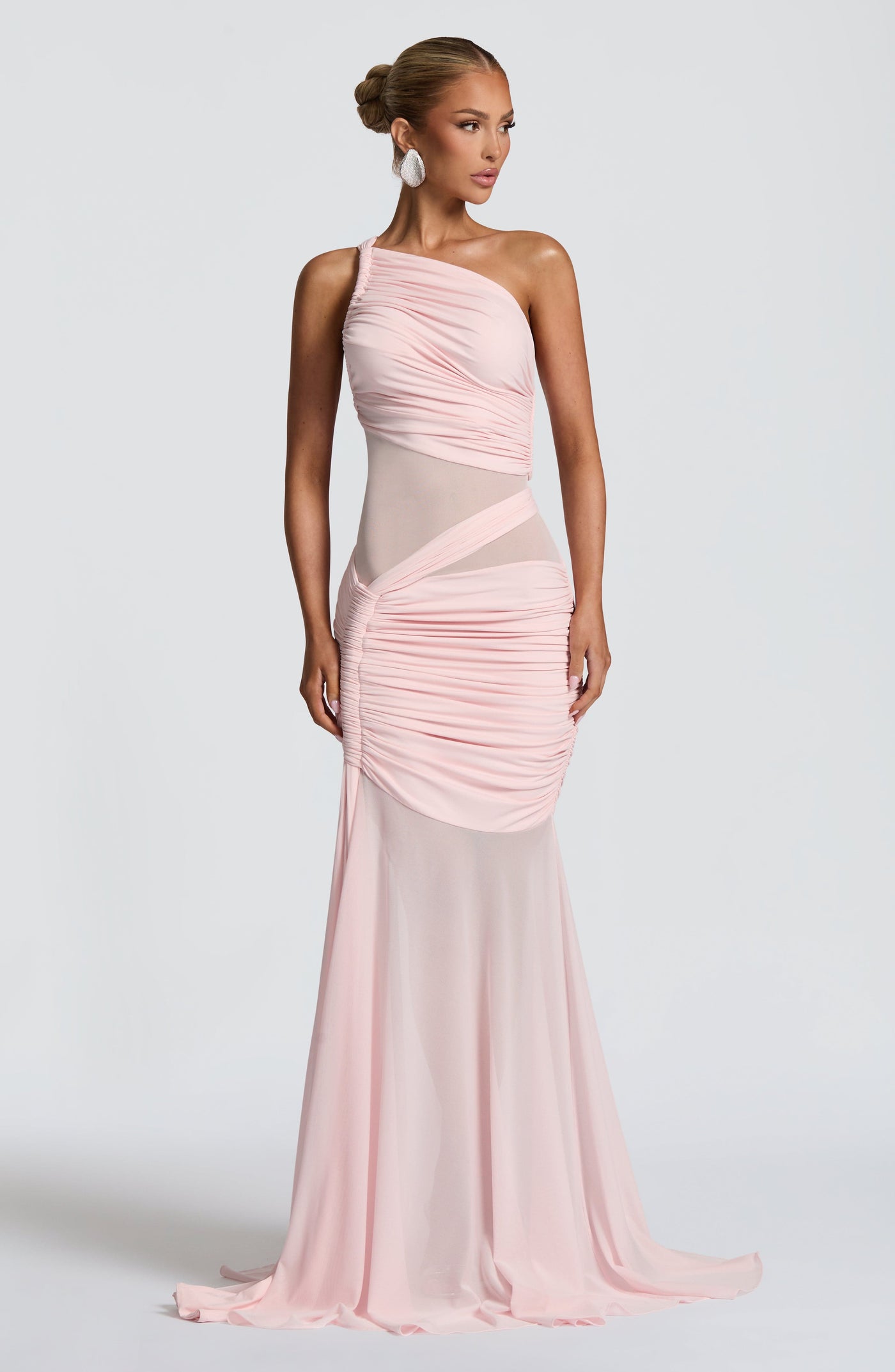 Marianne Maxi Elbise - Pudra Pembesi
