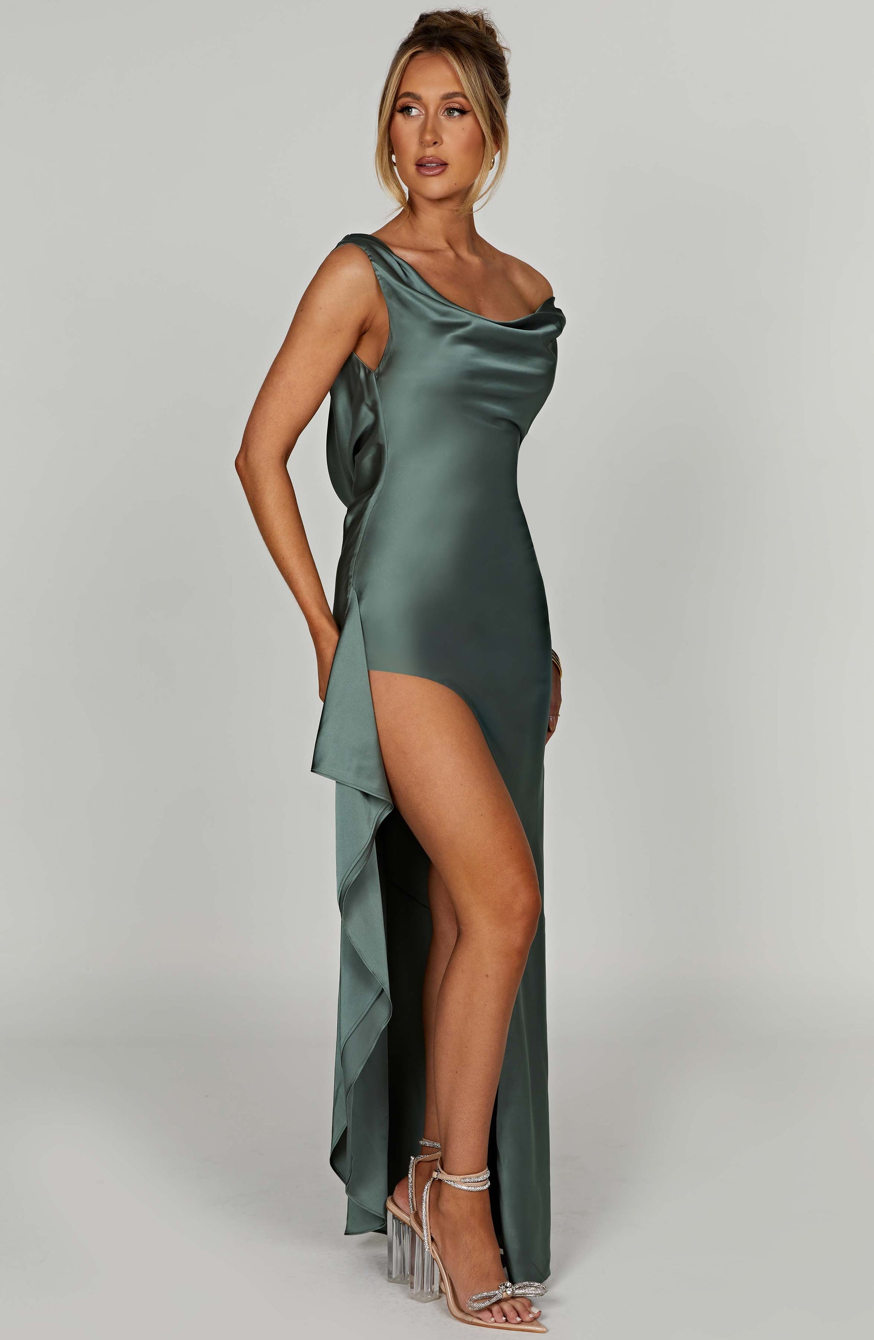 Marilyn Maxi Elbise - Adaçayı Yeşili