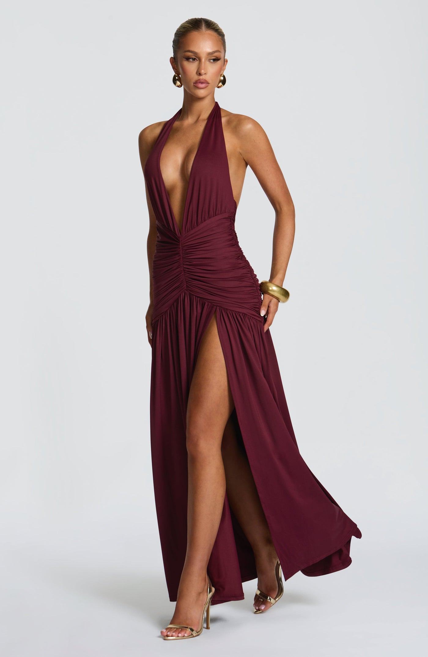 Melania Maxi Elbise - Kiraz Lake