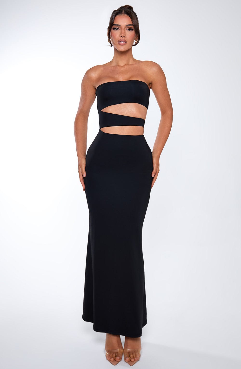 Milia Maxi Elbise - Siyah