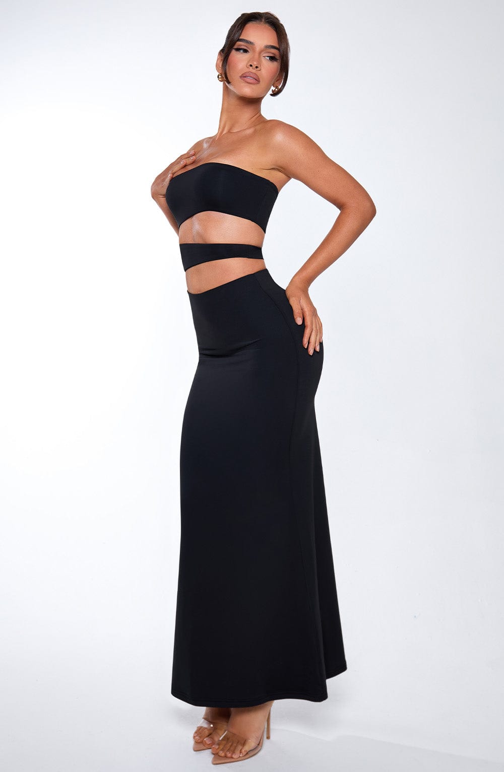 Milia Maxi Elbise - Siyah